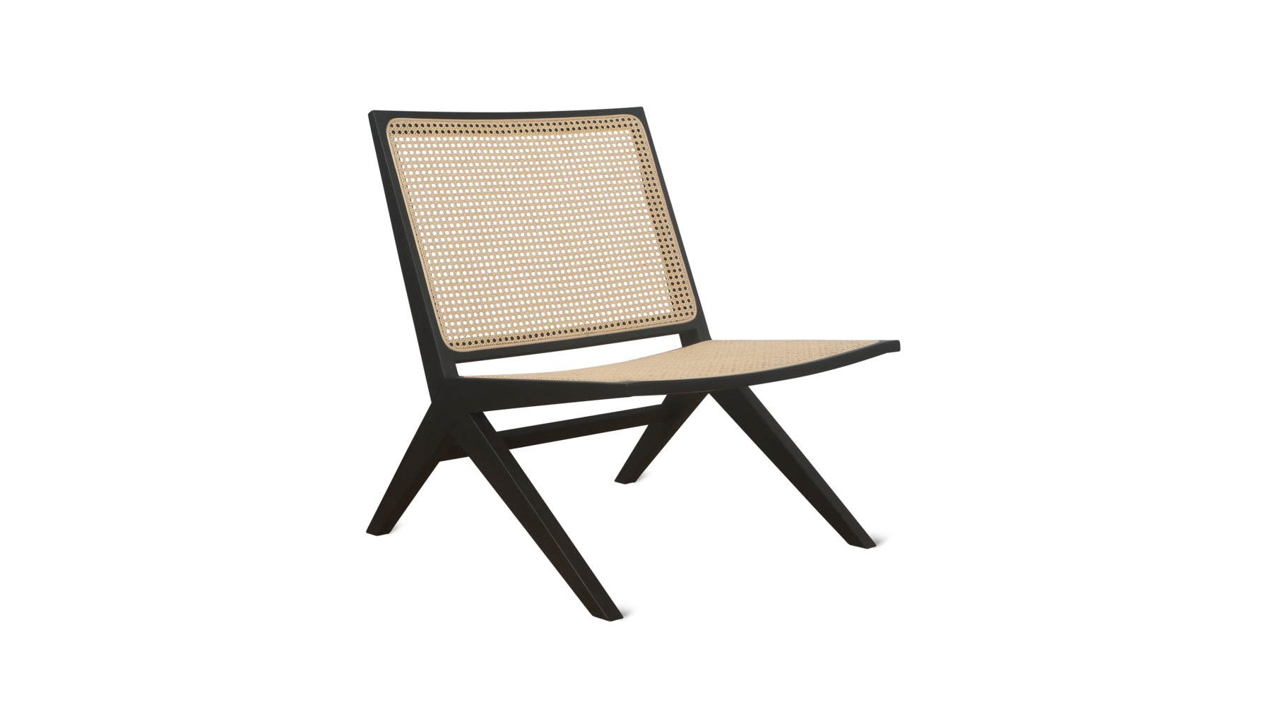 Endless Summer Lounge Chair, Natural Cane/Black Stained Ash_image