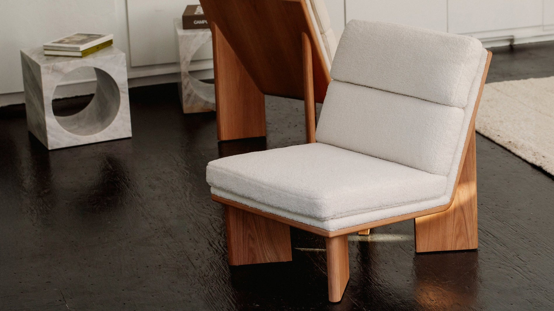 Frame Lounge Chair, Oak, Shearling_image