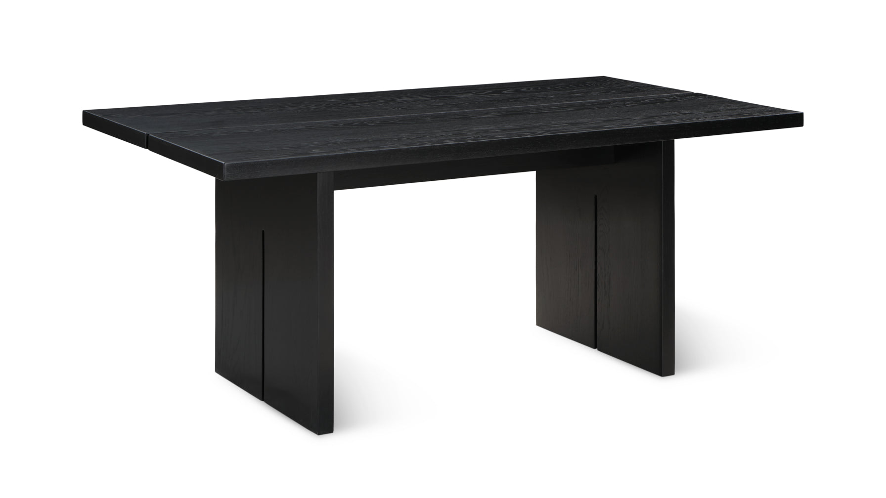 Plane Dining Table, Seats 4-6 People, Black Oak_image