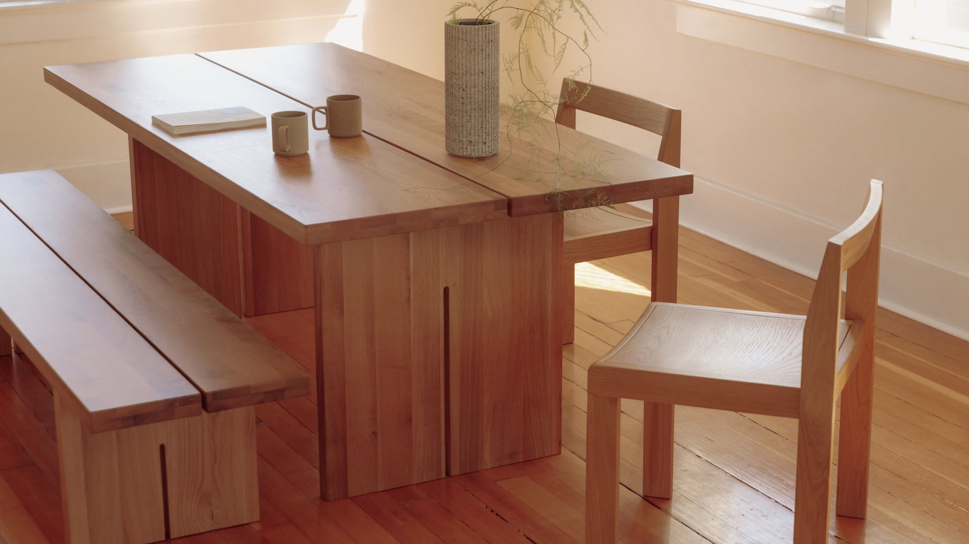 Plane Dining Table, Seats 4-6 People, Oak_image
