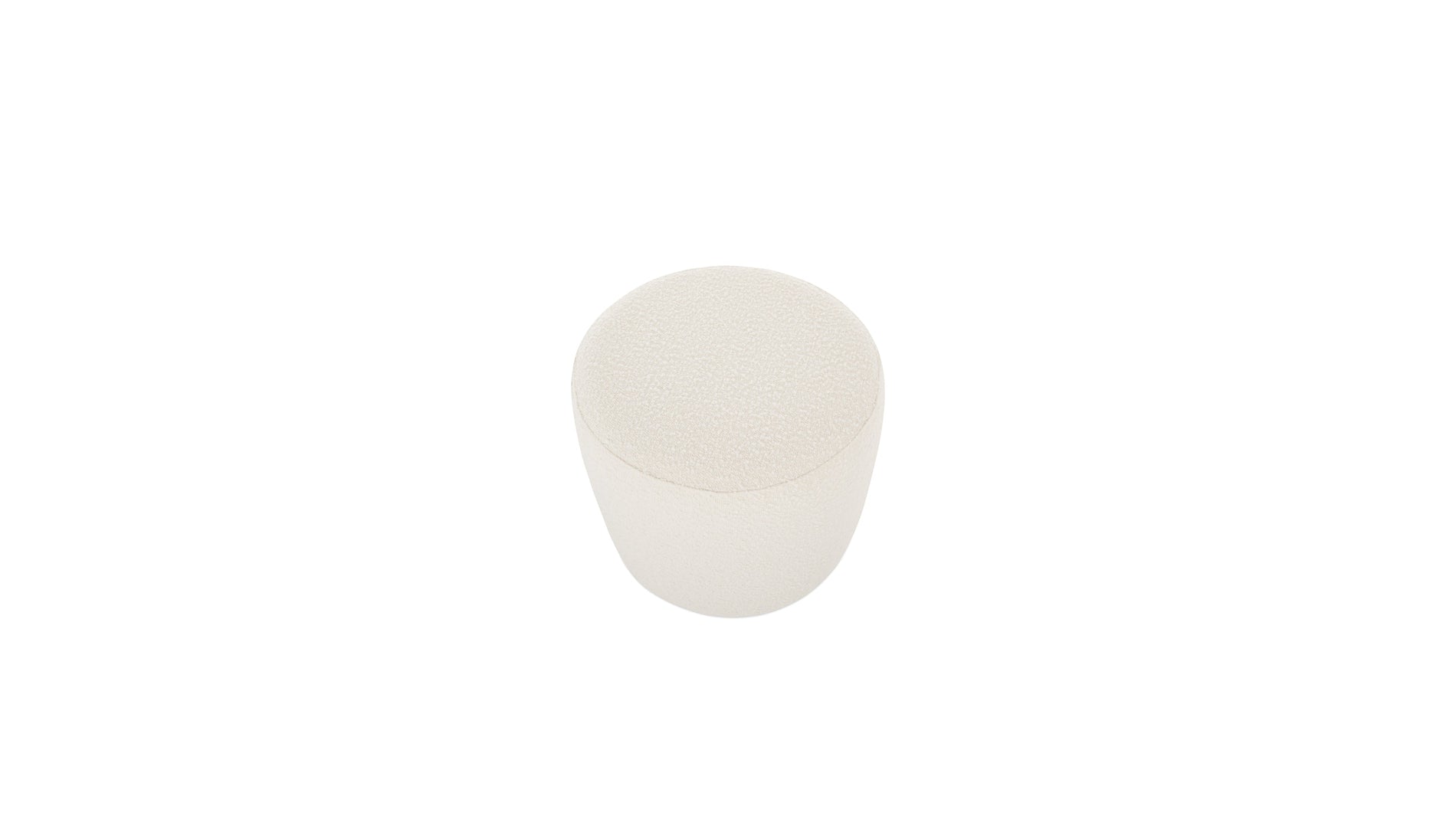 Hub Ottoman, Small, Snow_image