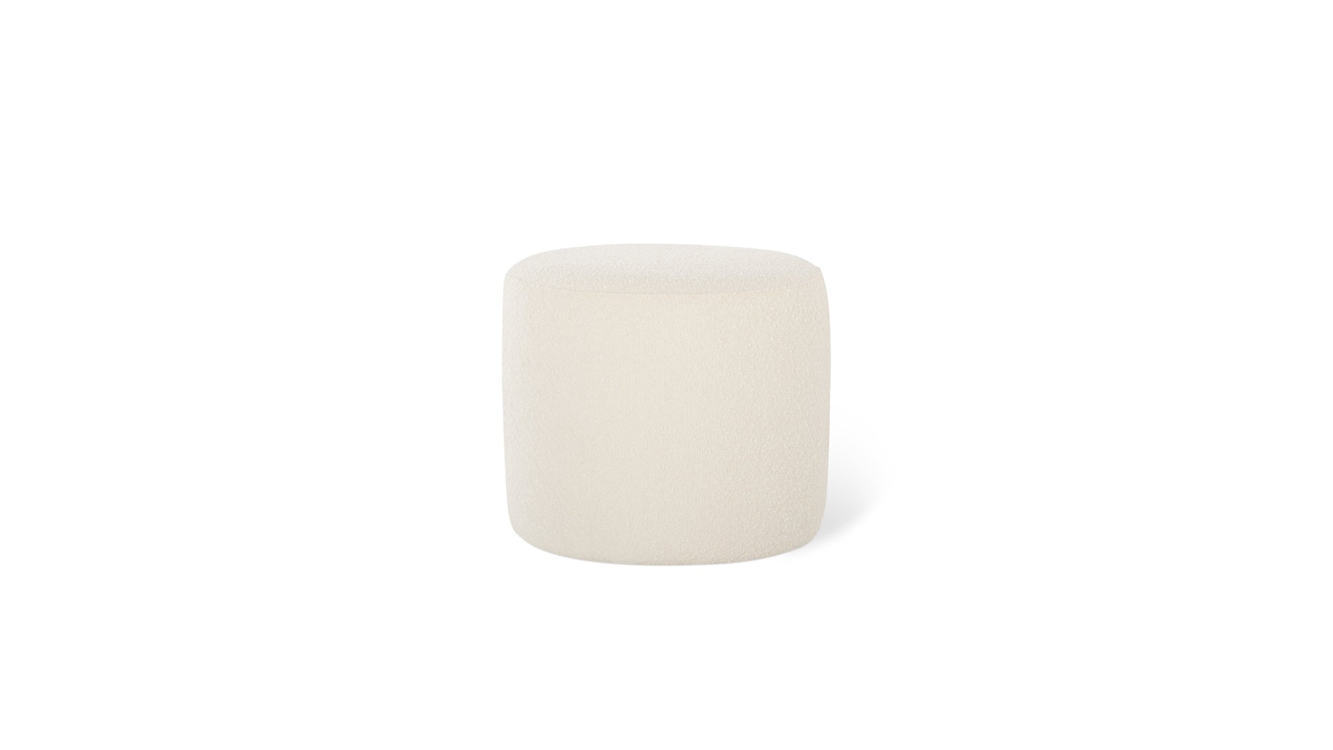 Hub Ottoman, Small, Snow_image