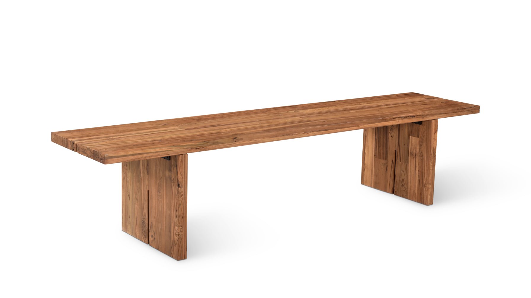 Plane Outdoor Bench, Seats 4, Teak_image
