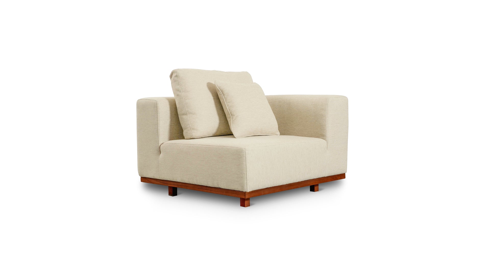 Sunny Days Outdoor Corner Chair, Sandy_image