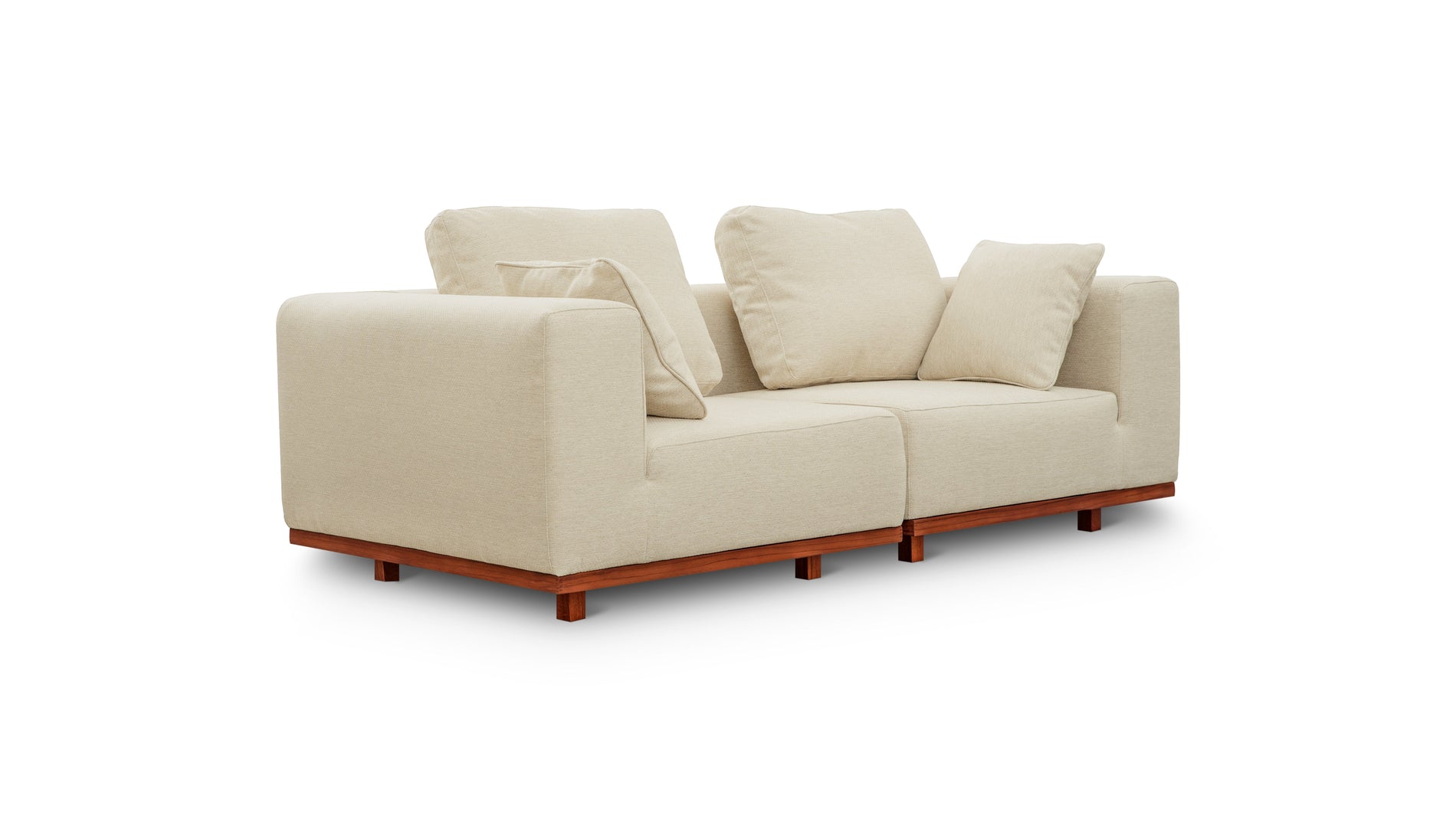 Sunny Days Outdoor 2-Piece Modular Sofa, Sandy_image