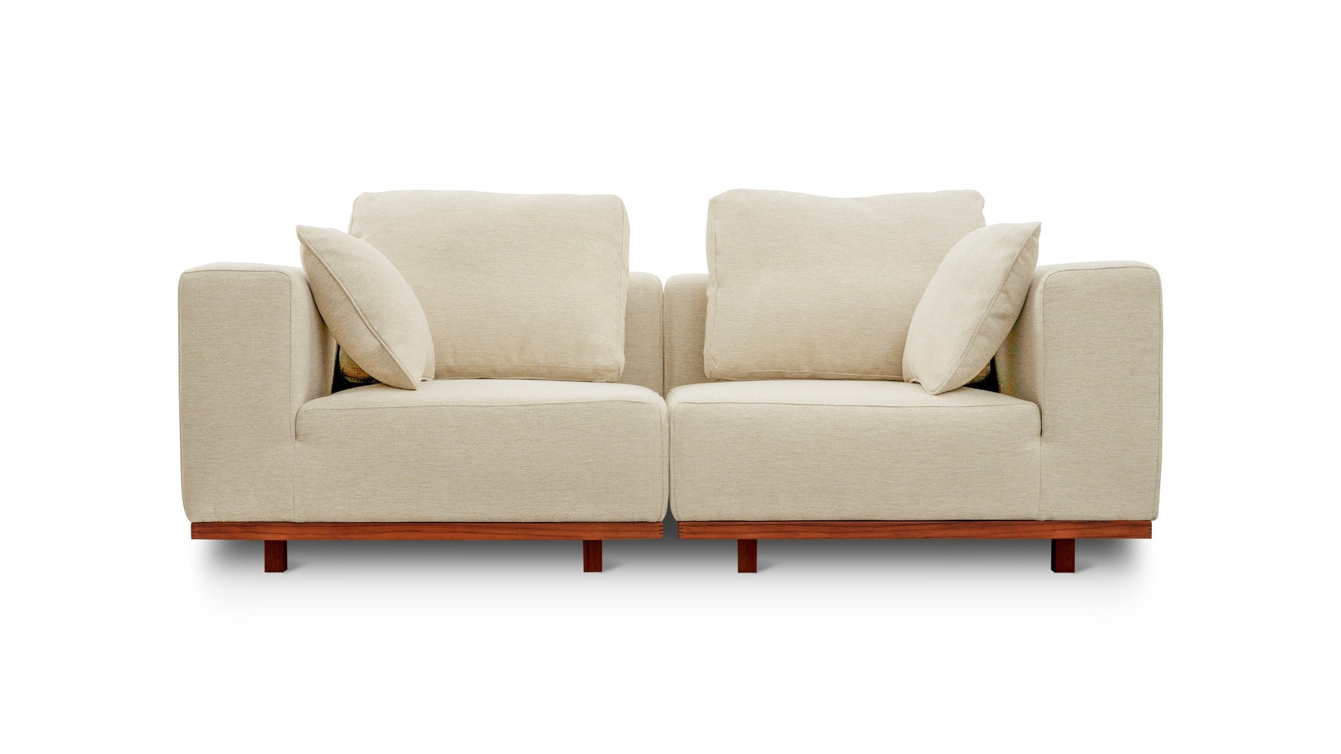 Sunny Days Outdoor 2-Piece Modular Sofa, Sandy_image