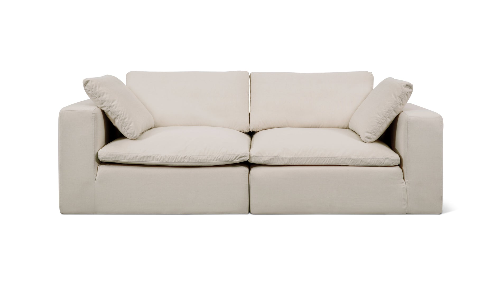 Movie Night™ Outdoor 2-Piece Modular Sofa, Large, Ivory_image
