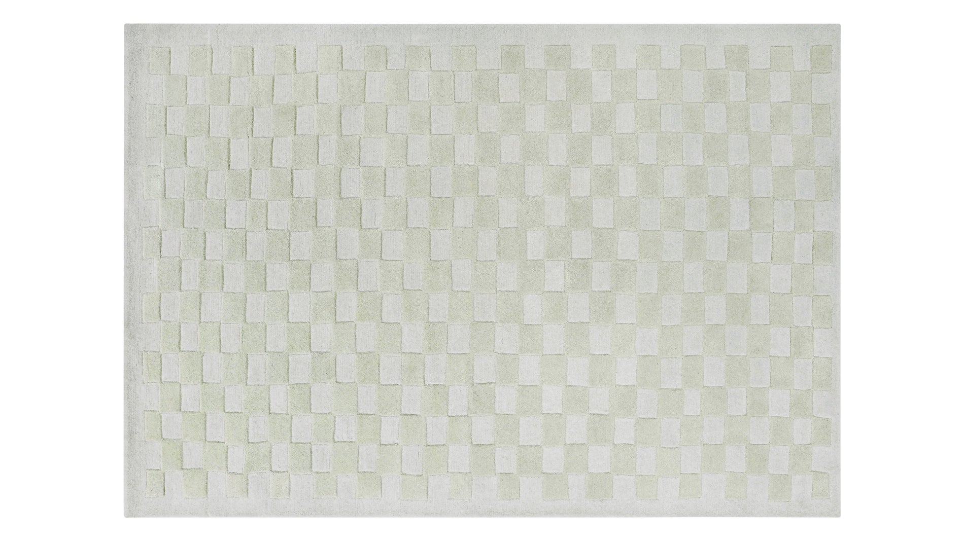 Checkers Rug x Scott Sueme, 5x7, Aloe_image
