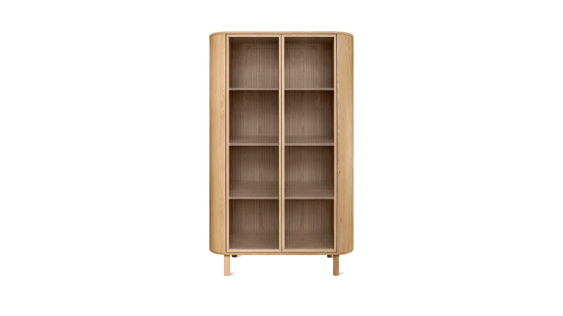 Showcase Cabinet, White Oak_image