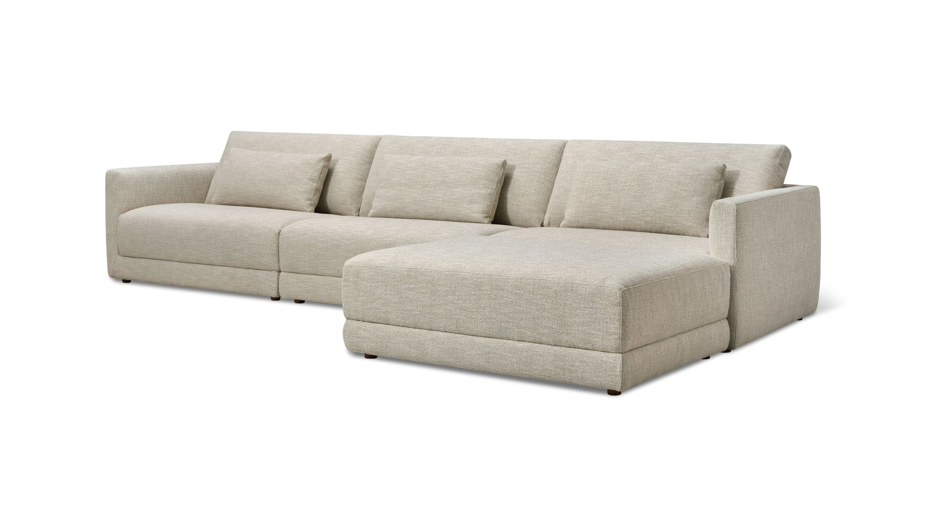 Wind Down 4-Piece Modular Sectional, Flax_image