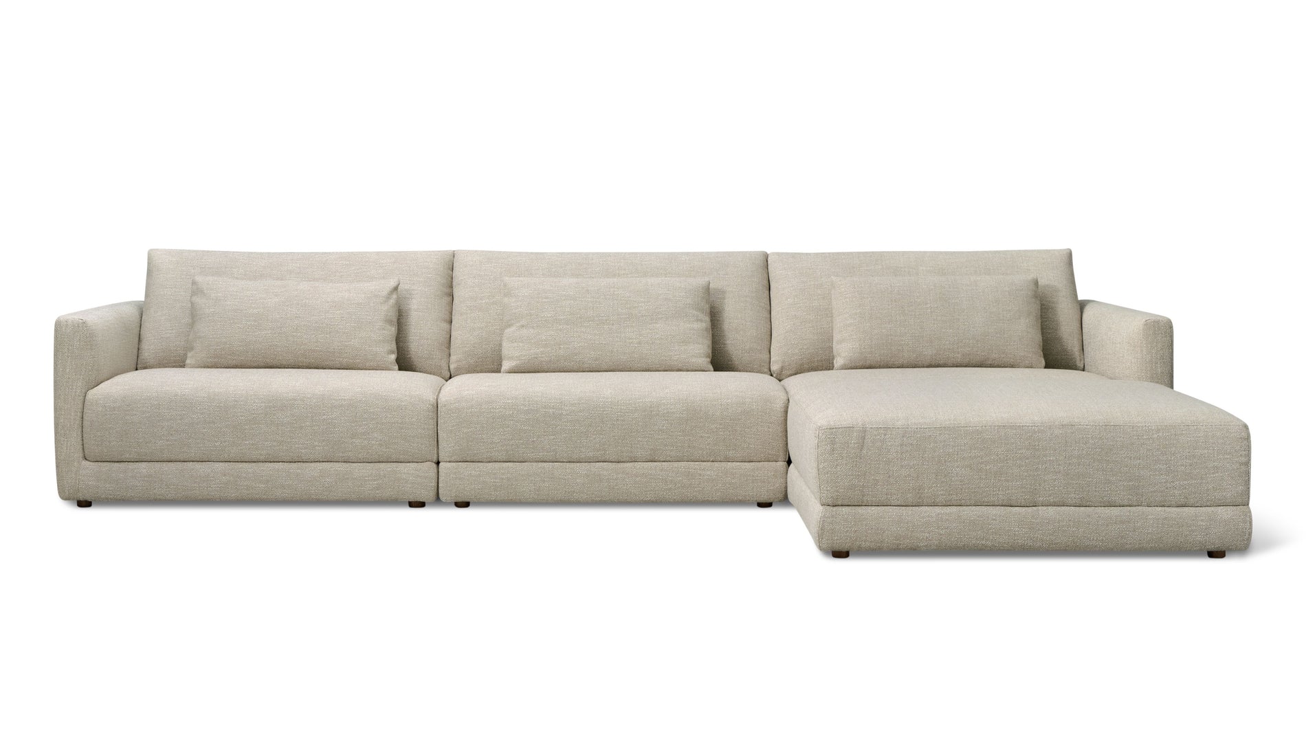 Wind Down 4-Piece Modular Sectional, Flax_image