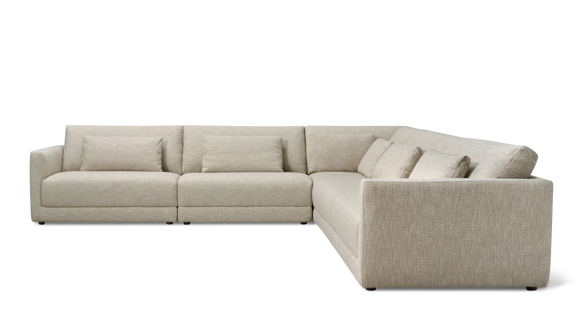 Wind Down 5-Piece Modular Sectional Closed, Flax_image