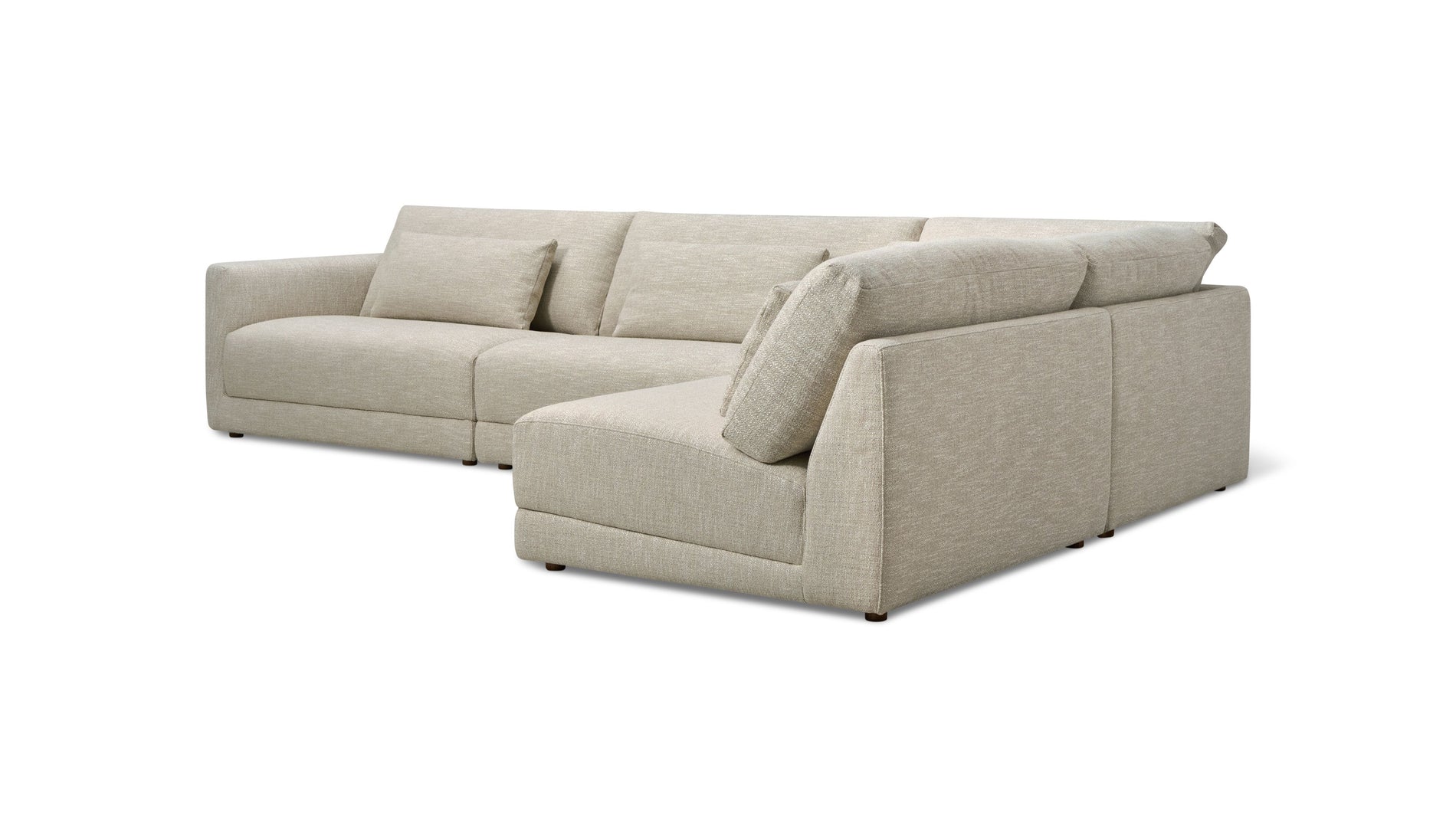 Wind Down 4-Piece Modular Sectional, Right, Flax_image