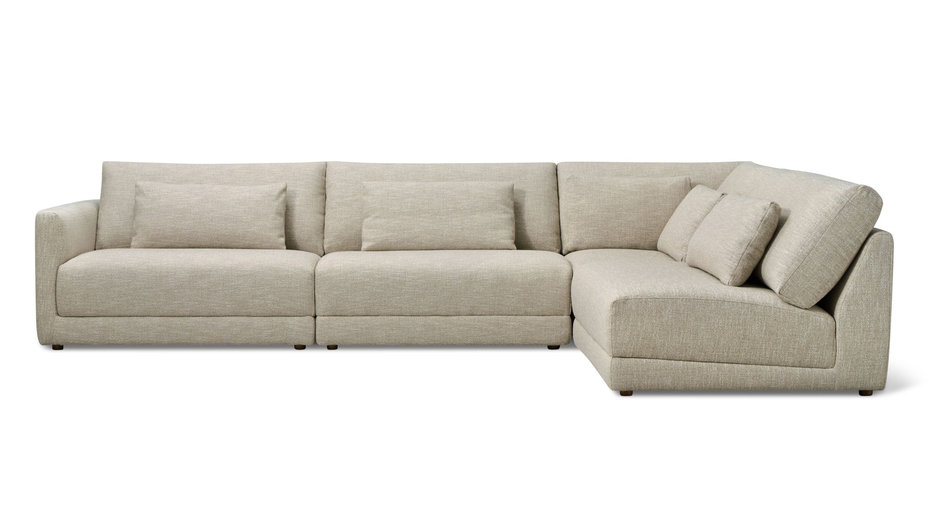 Wind Down 4-Piece Modular Sectional, Right, Flax_image