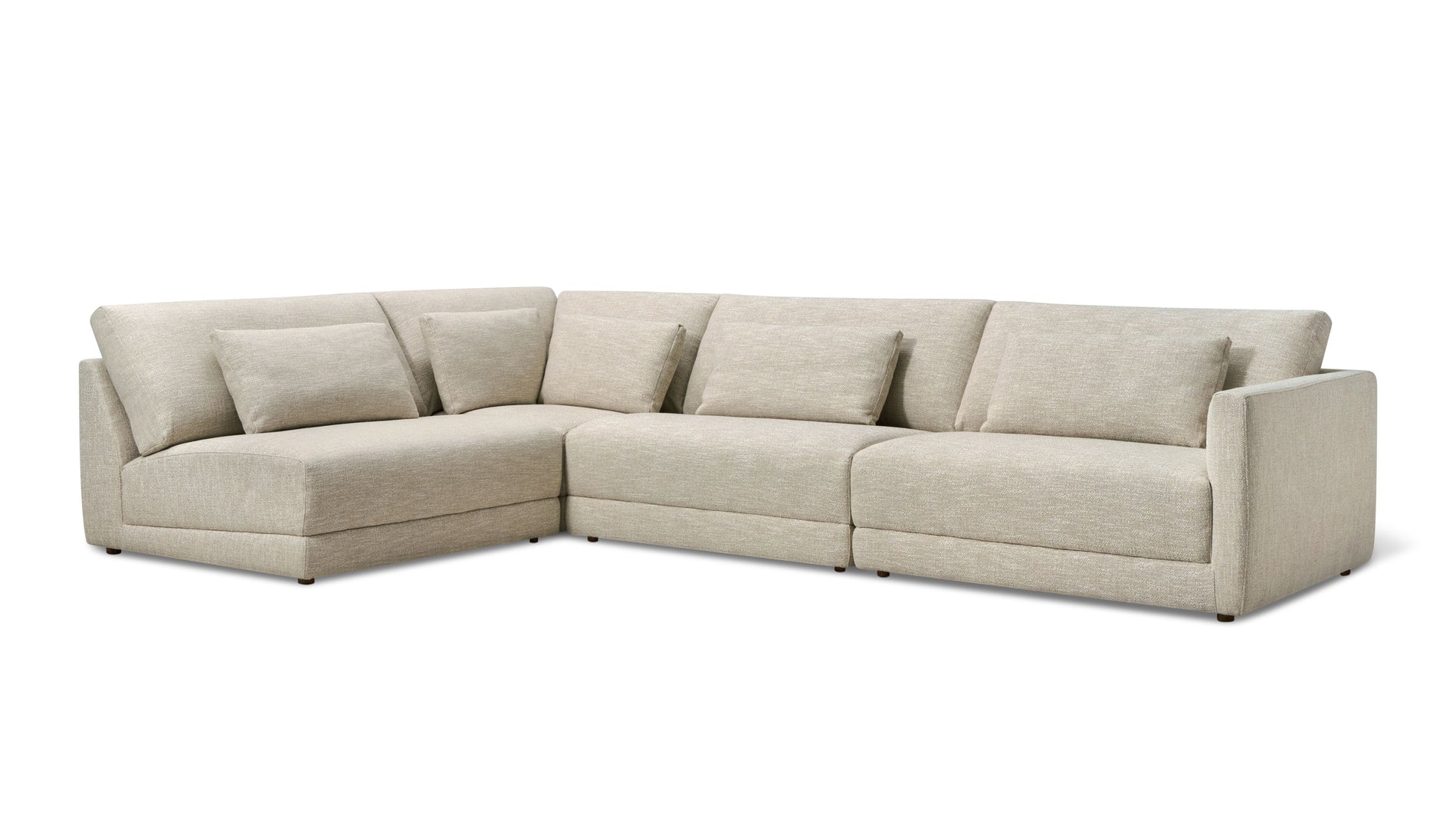 Wind Down 4-Piece Modular Sectional, Left, Flax_image