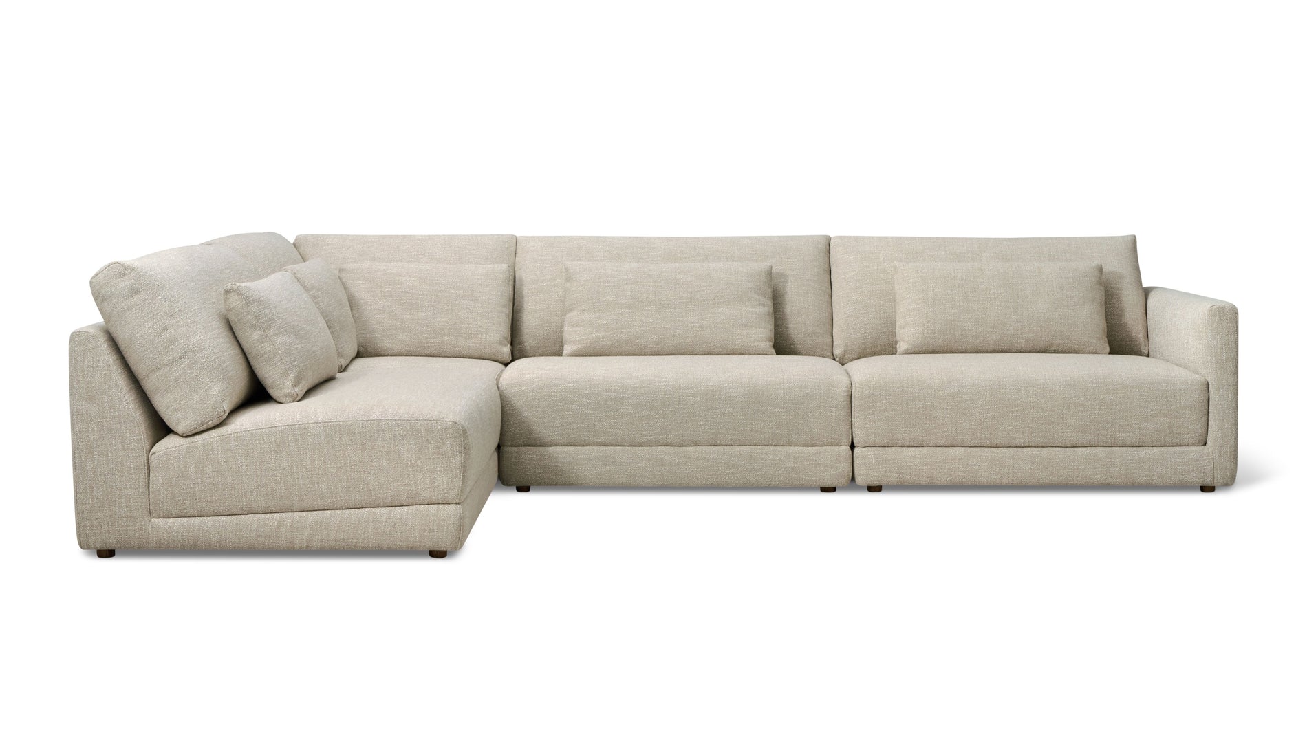Wind Down 4-Piece Modular Sectional, Left, Flax_image