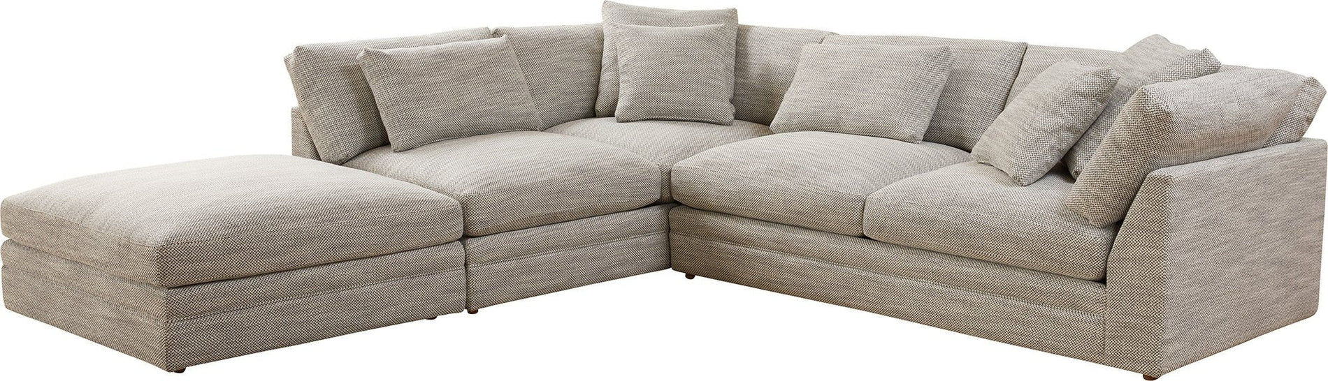 Feel Good Sectional with Ottoman, Left, Smoke_image