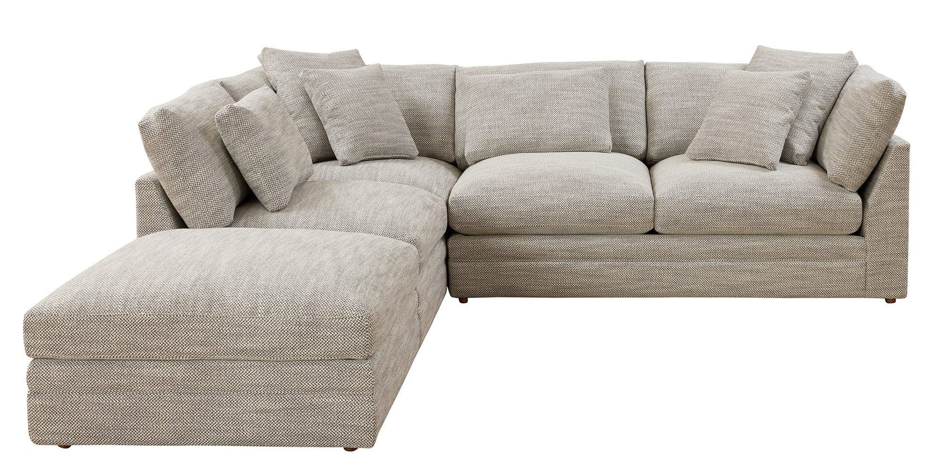 Feel Good Sectional with Ottoman, Left, Smoke_image