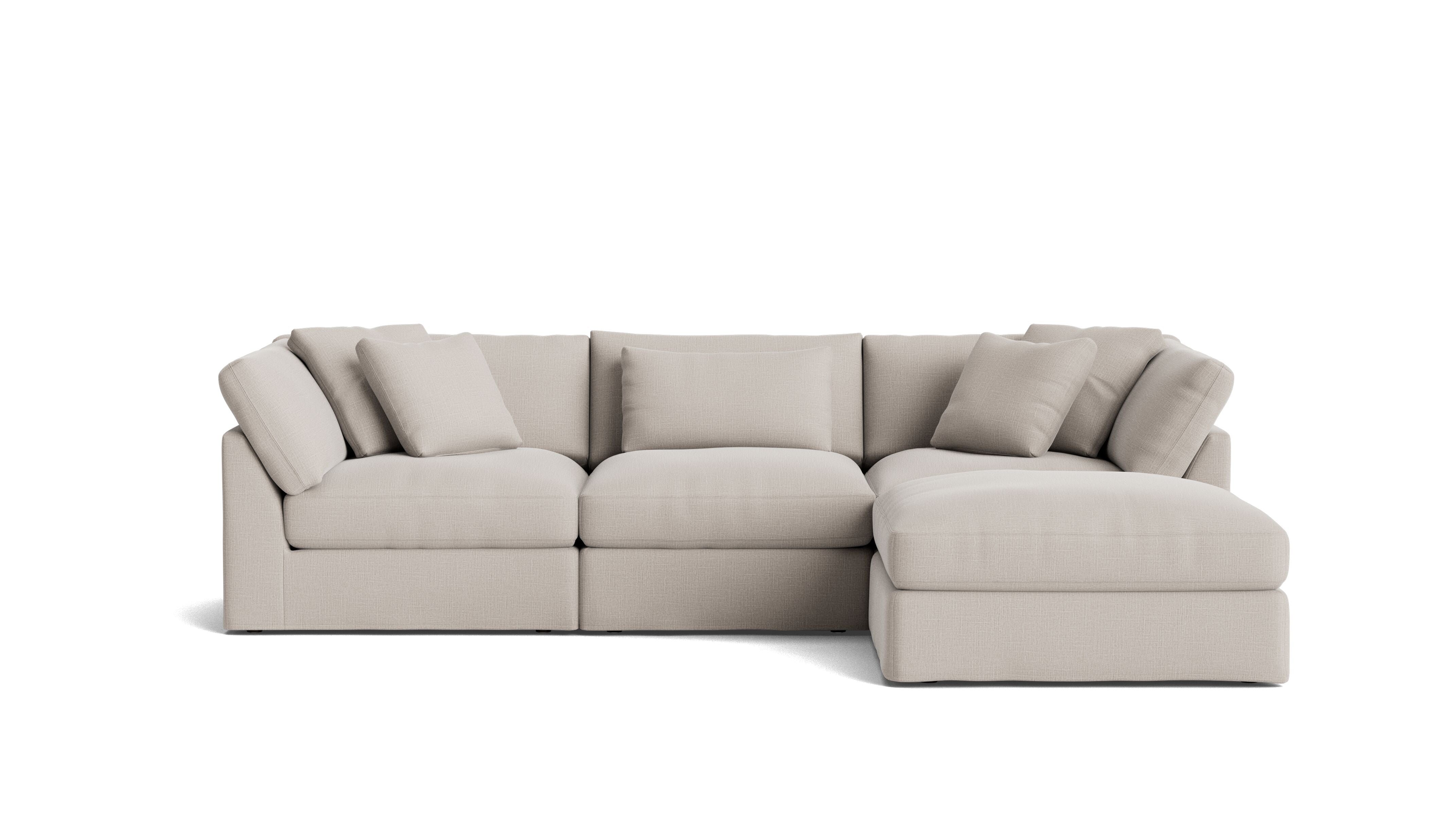 Get Together™ 4-Piece Modular Sectional, Large, Clay - Sundays