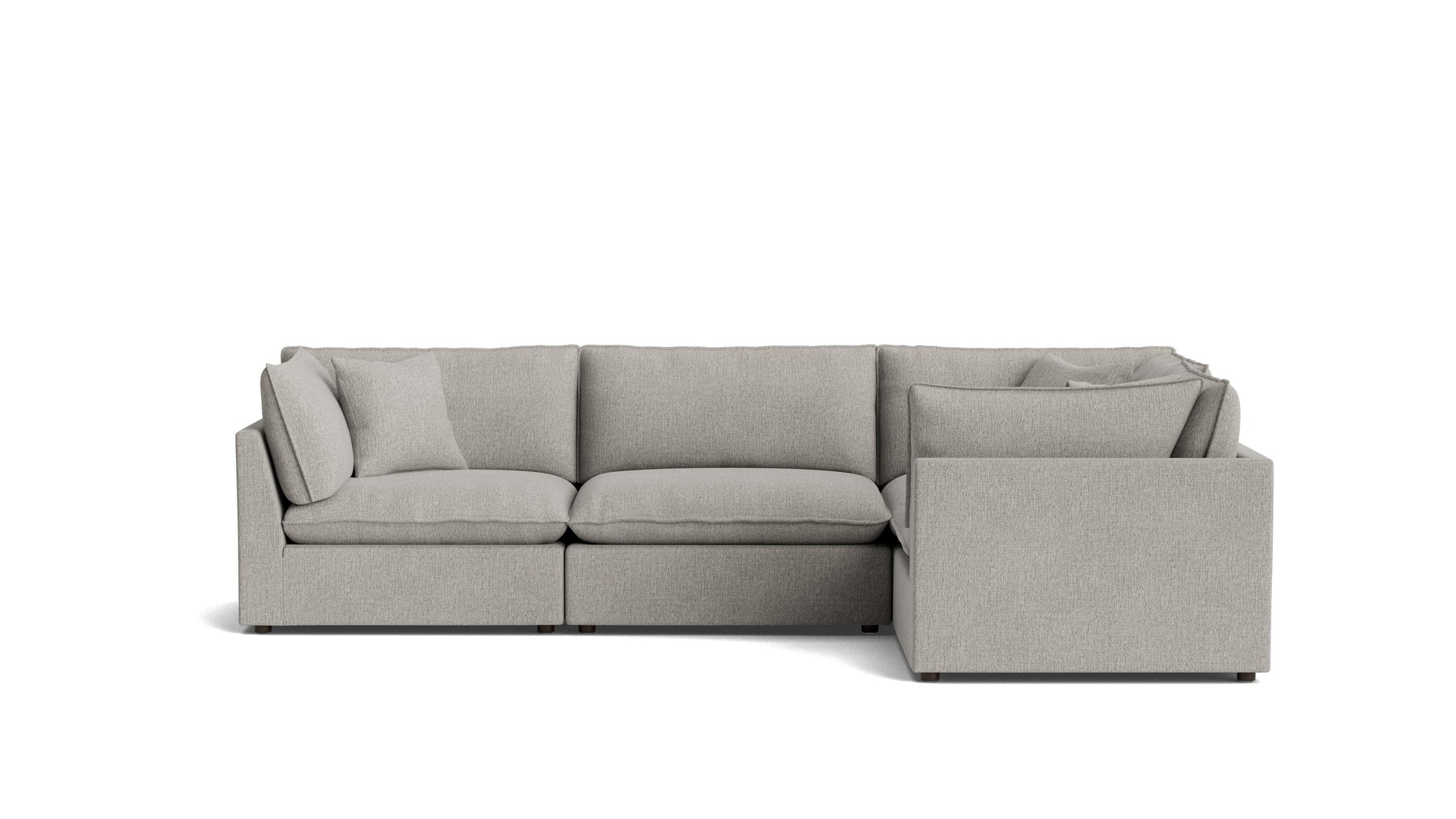Chill Time 4-Piece Modular Sectional Closed, Heather_image