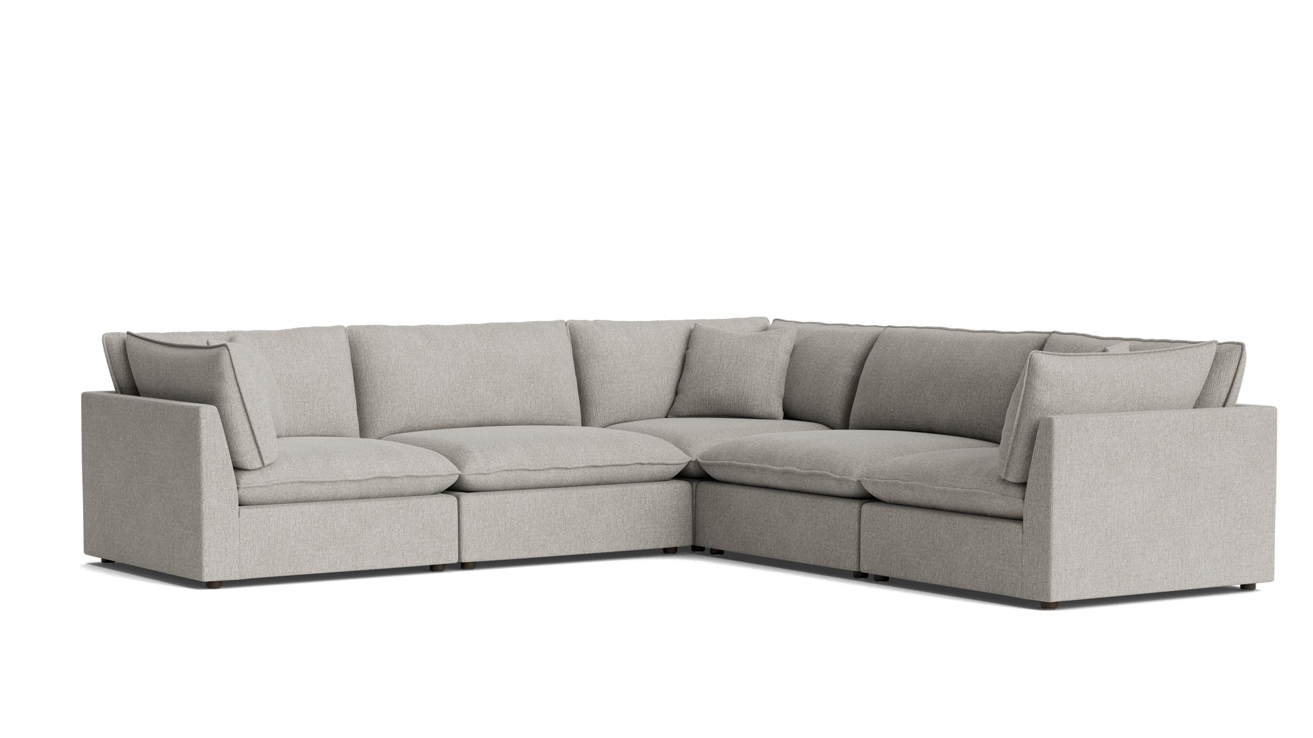 Chill Time 5-Piece Modular Sectional Closed, Heather_image