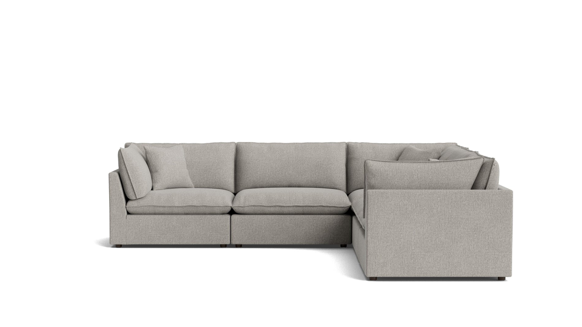 Chill Time 5-Piece Modular Sectional Closed, Heather_image