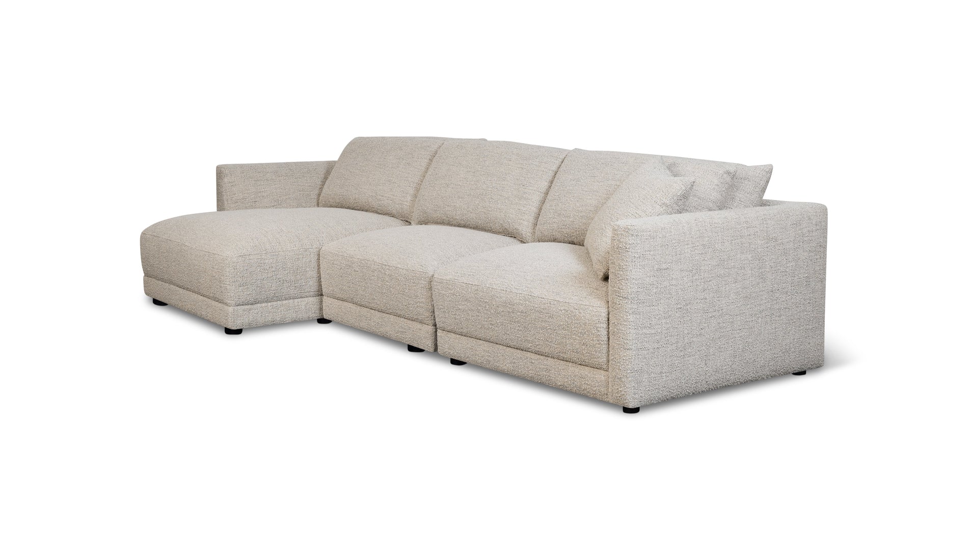 Soft Spot 3-Piece Modular Sectional Left, Oatmeal_image
