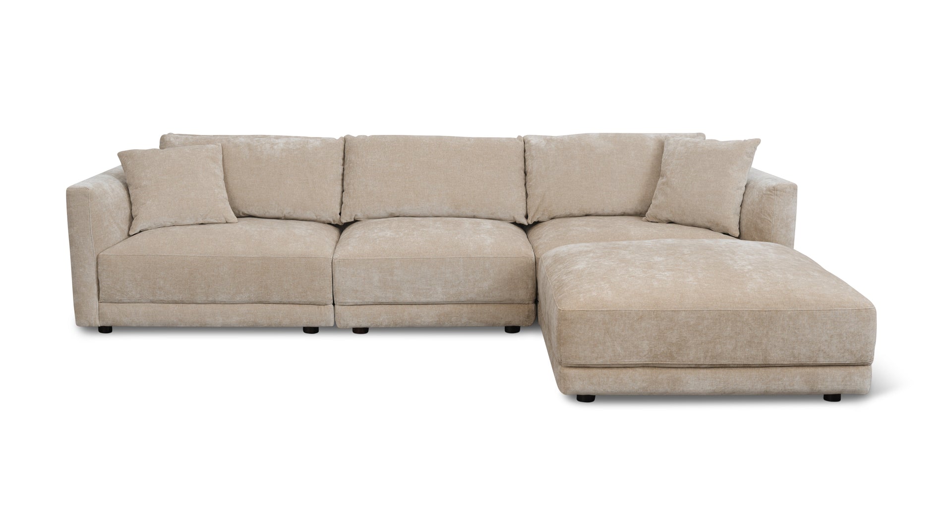Soft Spot 4-Piece Modular Sectional, Cashew_image