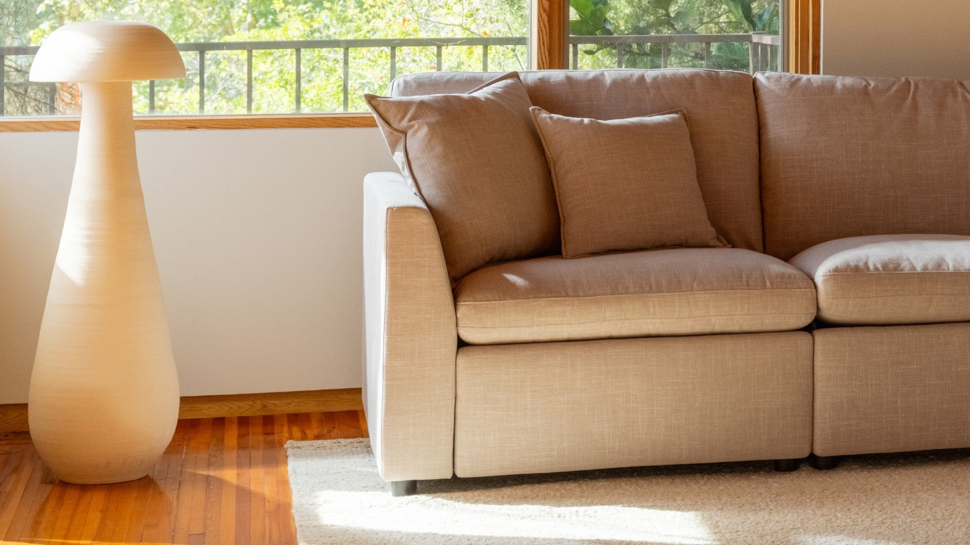 Lift Off Power Recliner 2-Piece Modular Sofa, Light Pebble_image