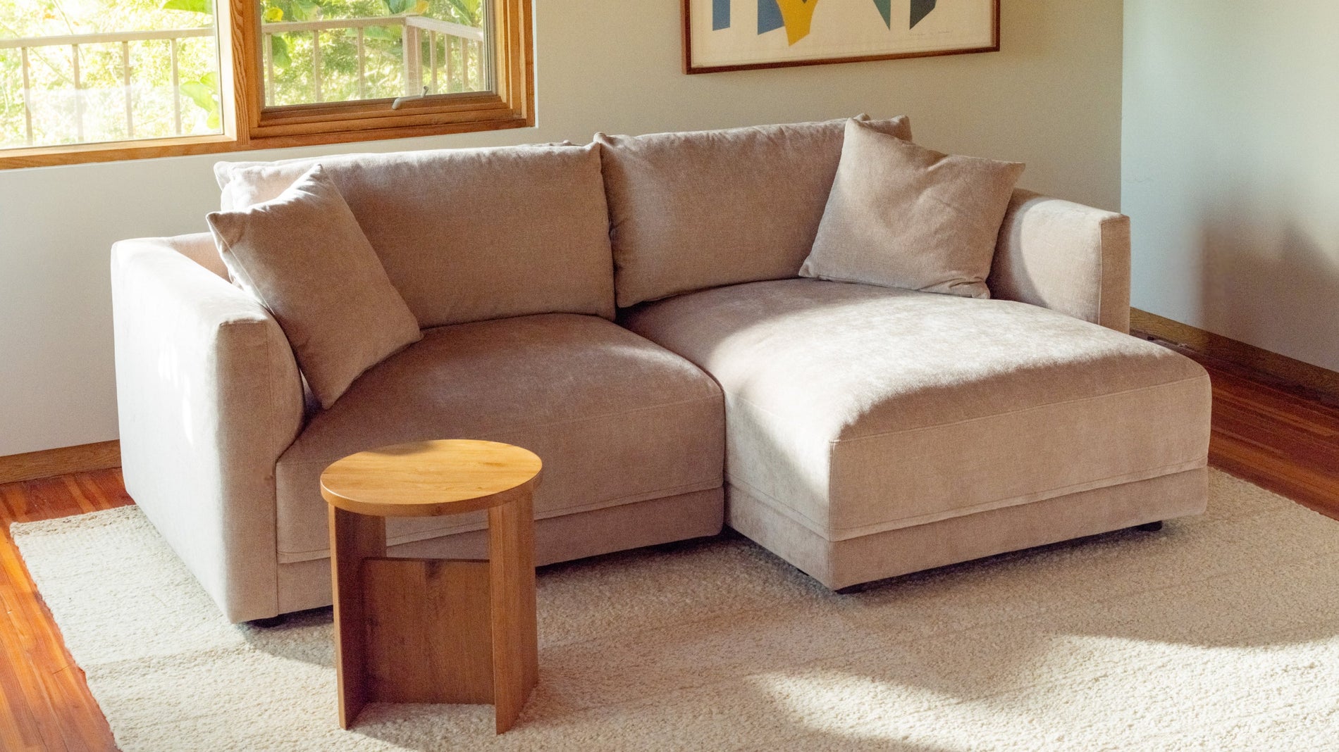 Soft Spot 2-Piece Modular Sectional Right, Cashew_image
