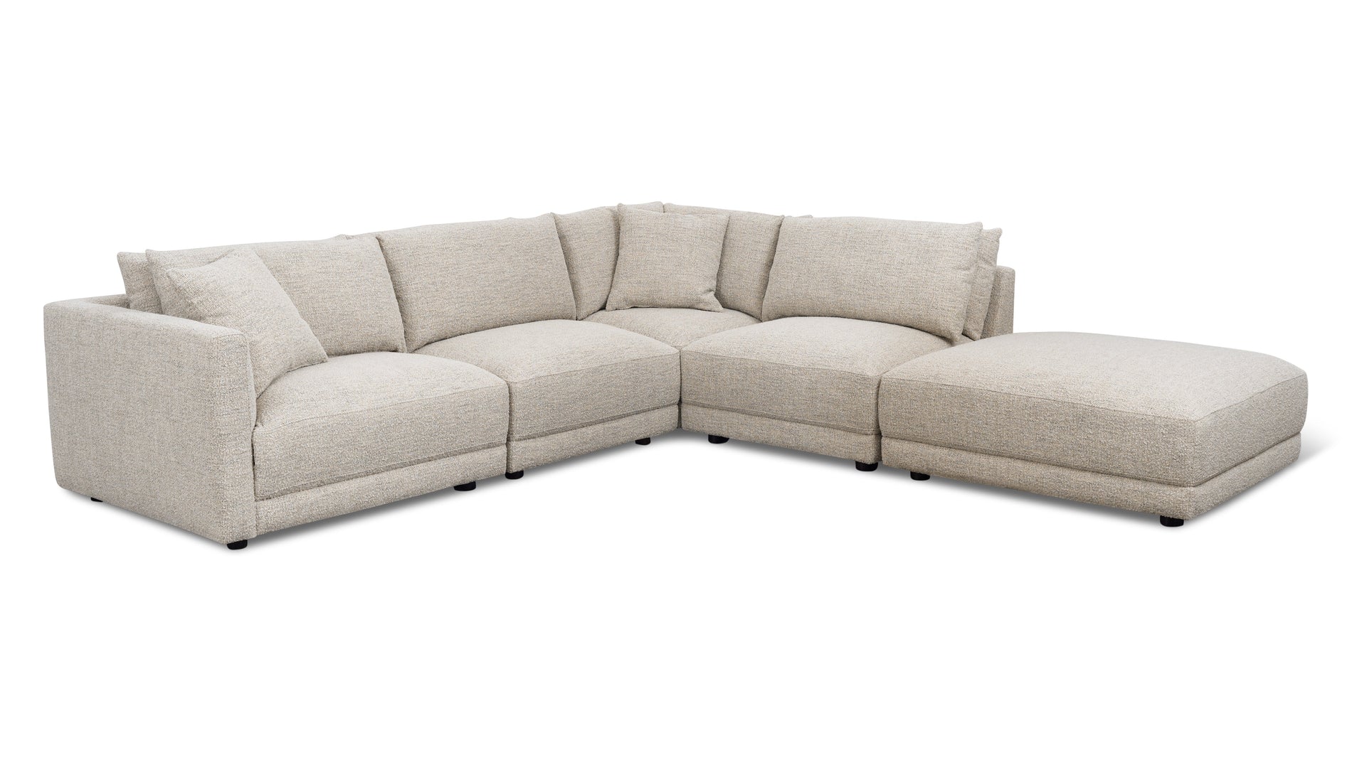 Soft Spot 5-Piece Modular Sectional Right, Oatmeal_image