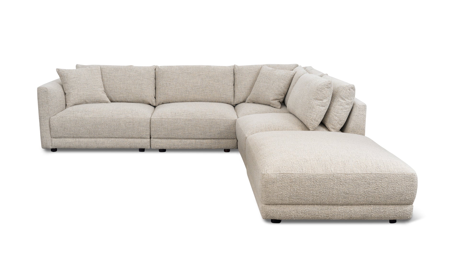 Soft Spot 5-Piece Modular Sectional Right, Oatmeal_image