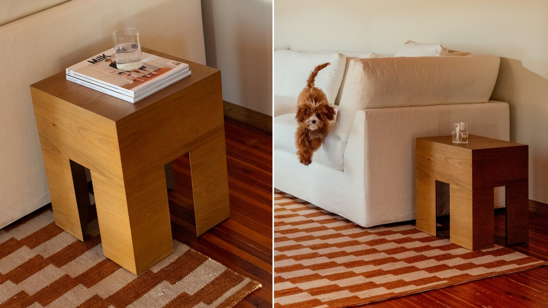 On The Block Side Table, Oak_image