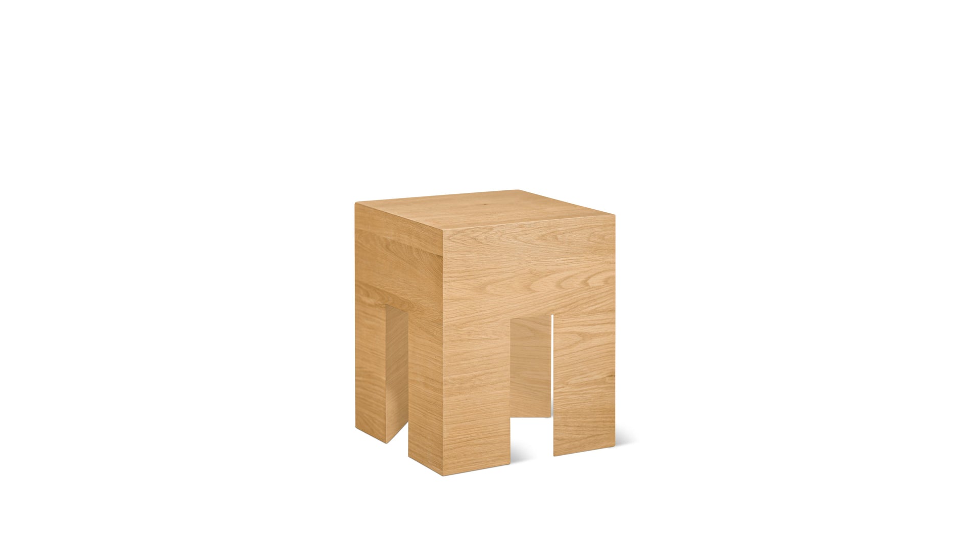 On The Block Side Table, Oak_image