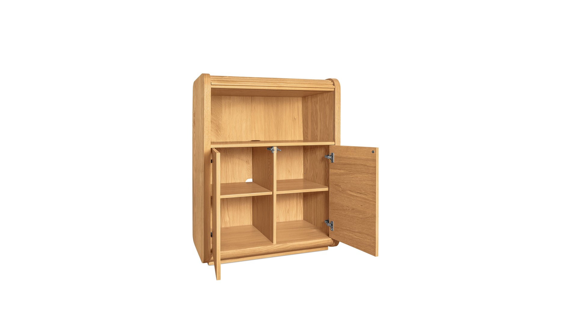 Roll Out Cabinet, White Oak_image