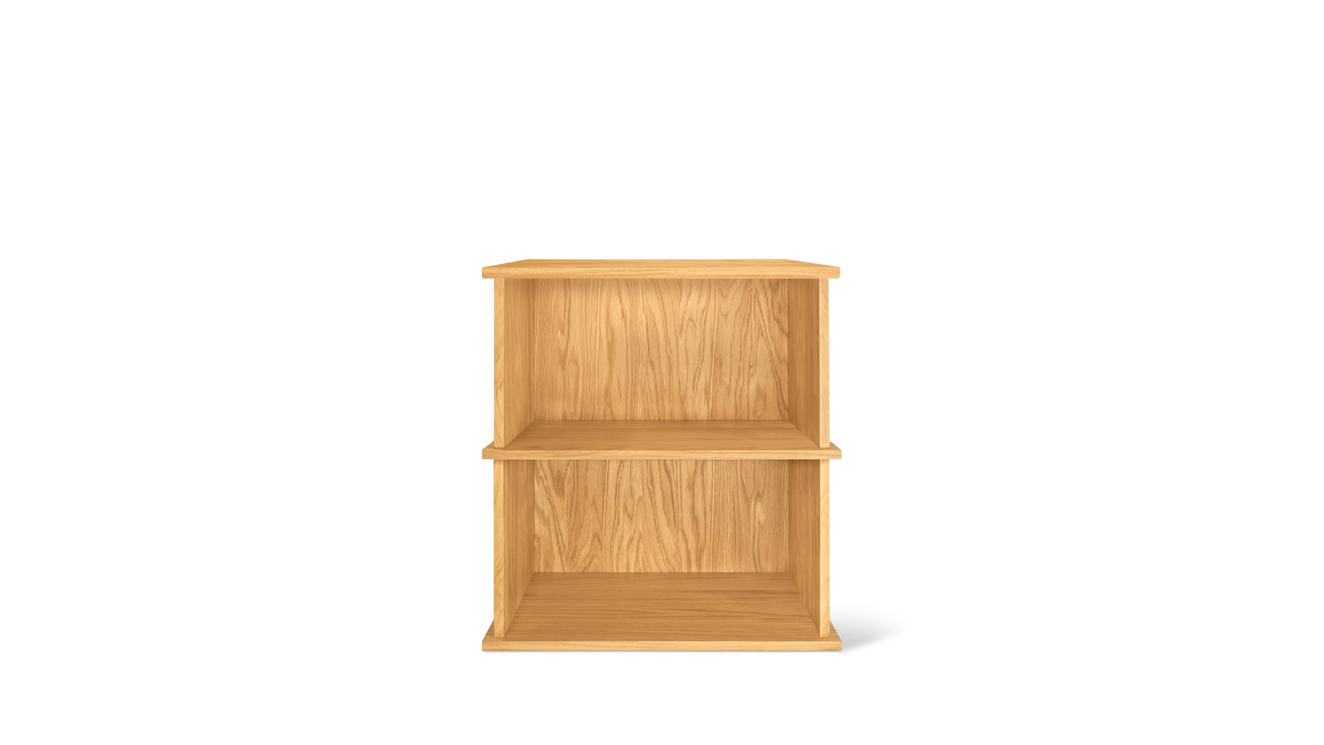 Keep Stacking Storage System 2-Piece, Open, White Oak_image