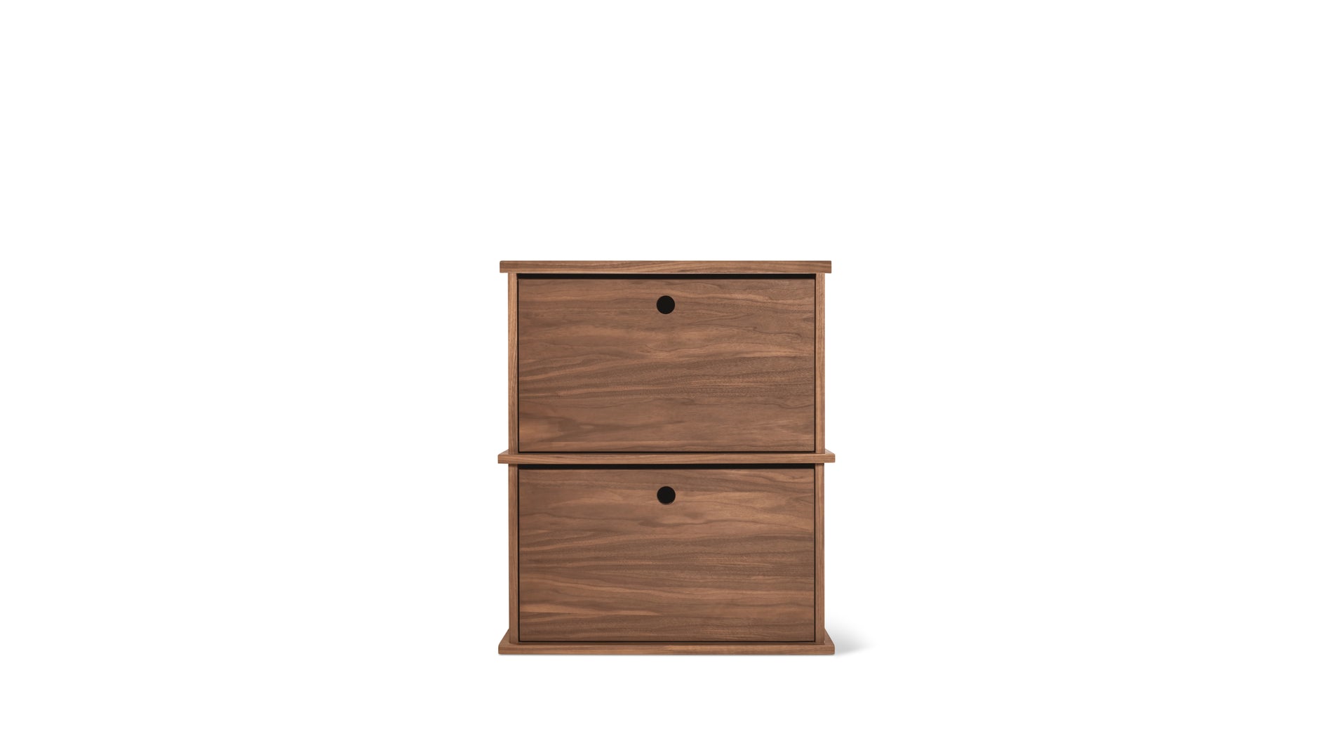 Keep Stacking Storage System 2-Piece, Closed, Walnut_image
