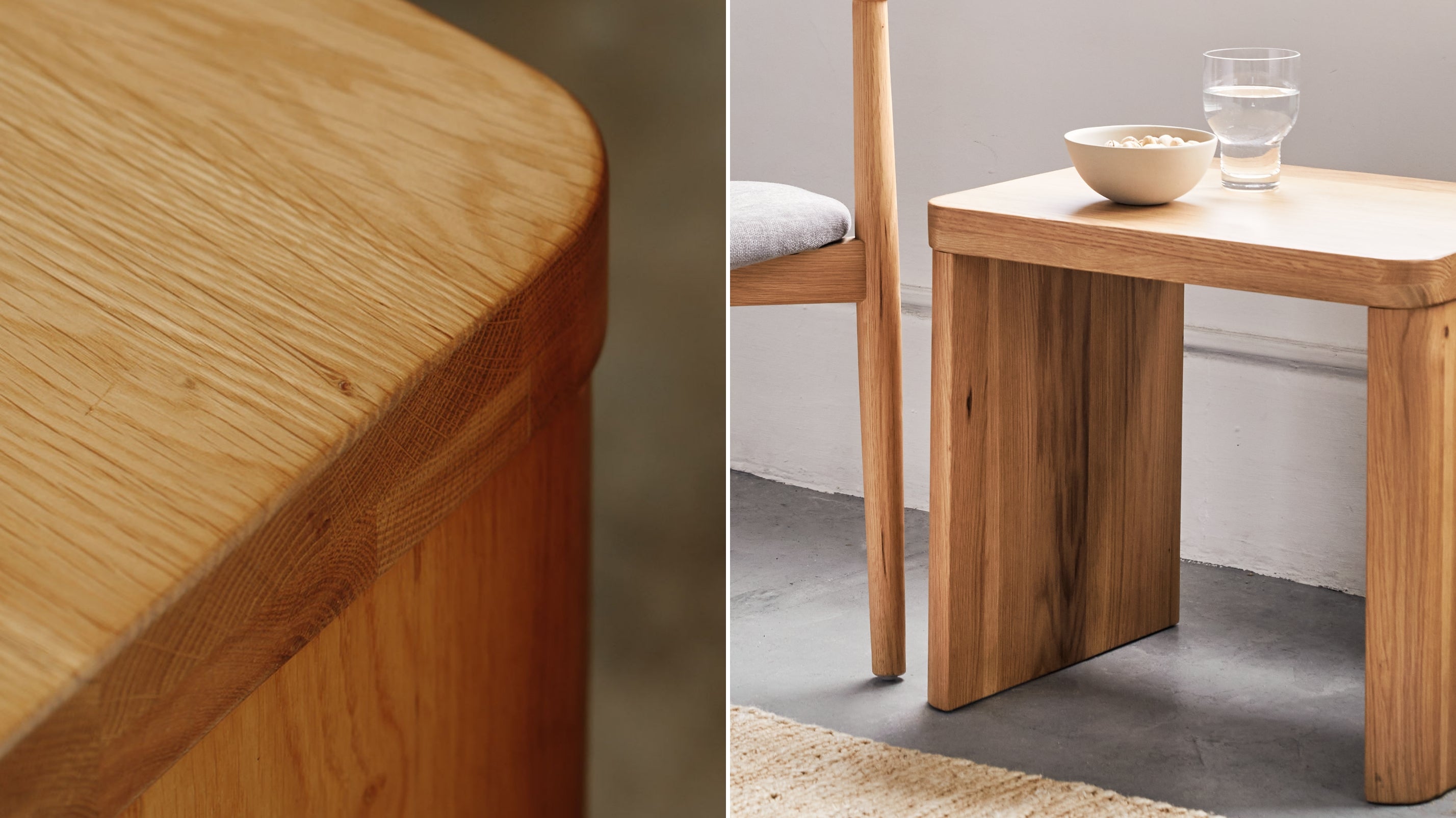 Form Side Table, Oak - Image 9