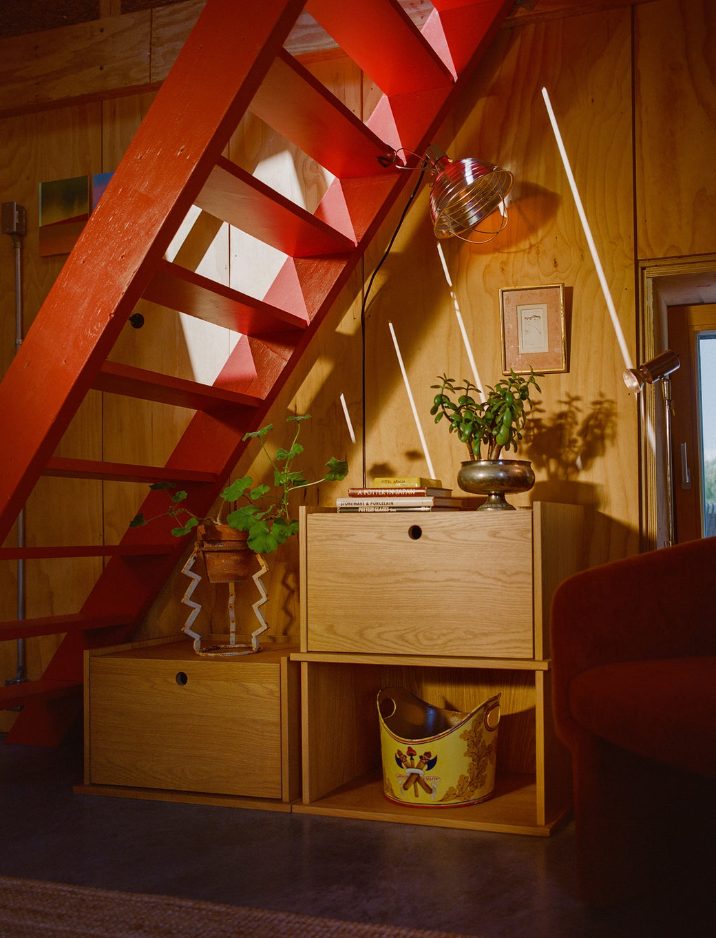 Keep Stacking Storage System 4-Piece, Open and Closed, White Oak