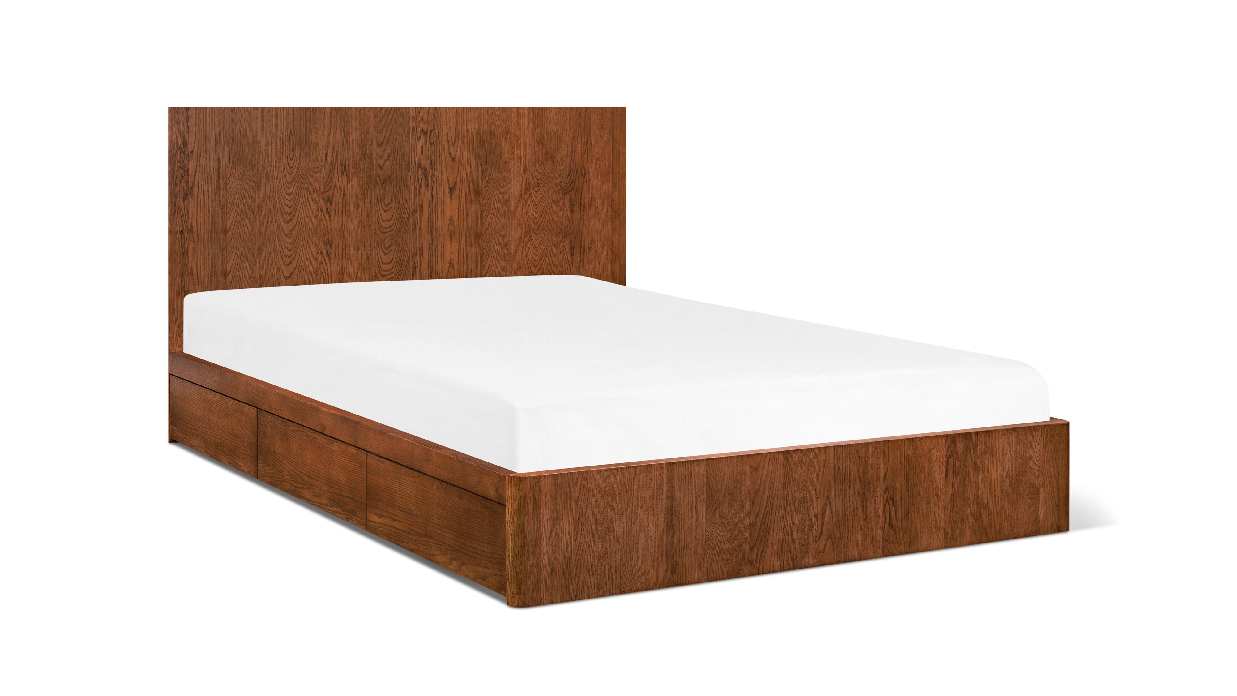 Form Storage Bed, Queen, Stained Walnut