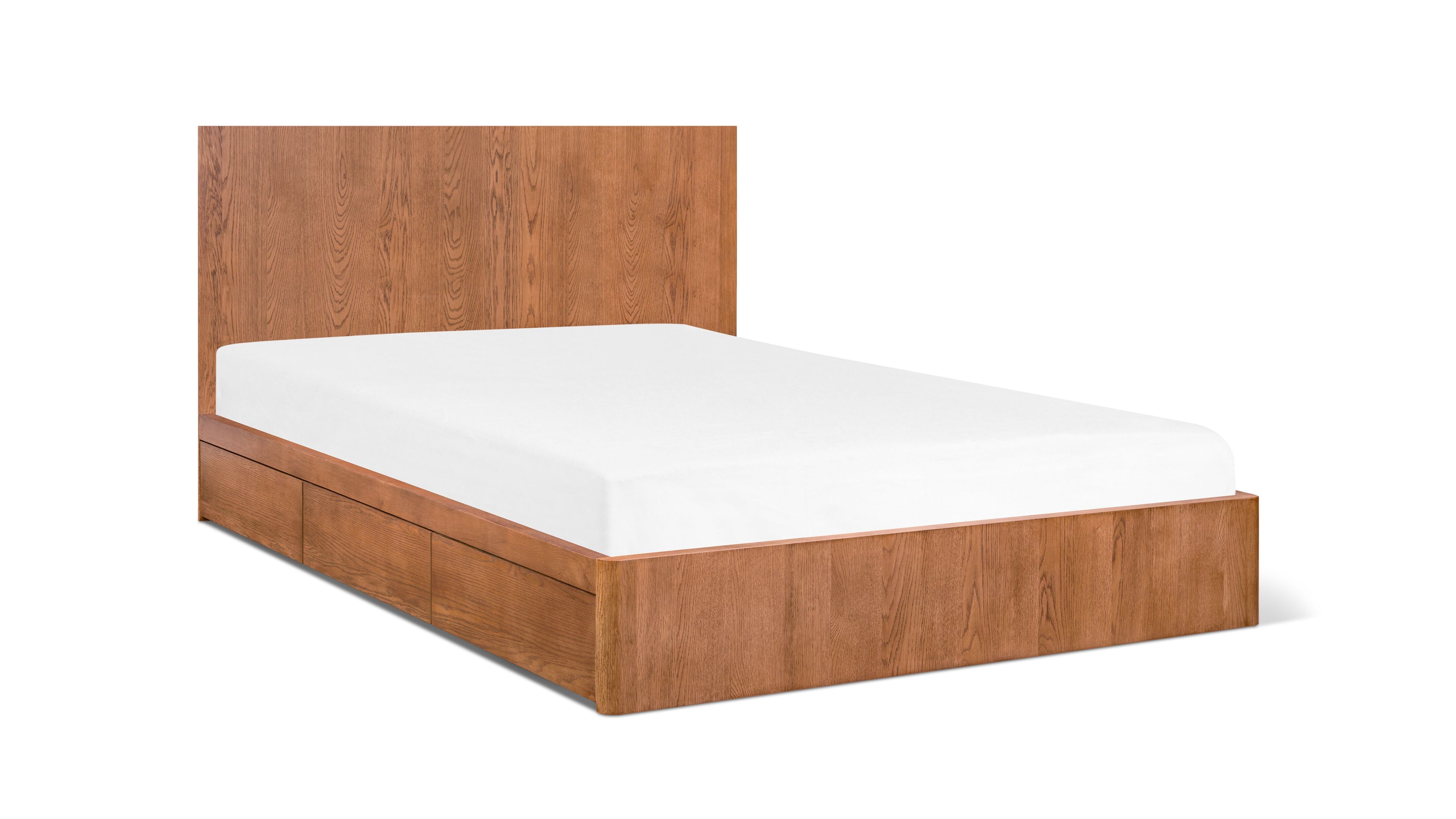 Form Storage Bed, Queen, Stained Walnut