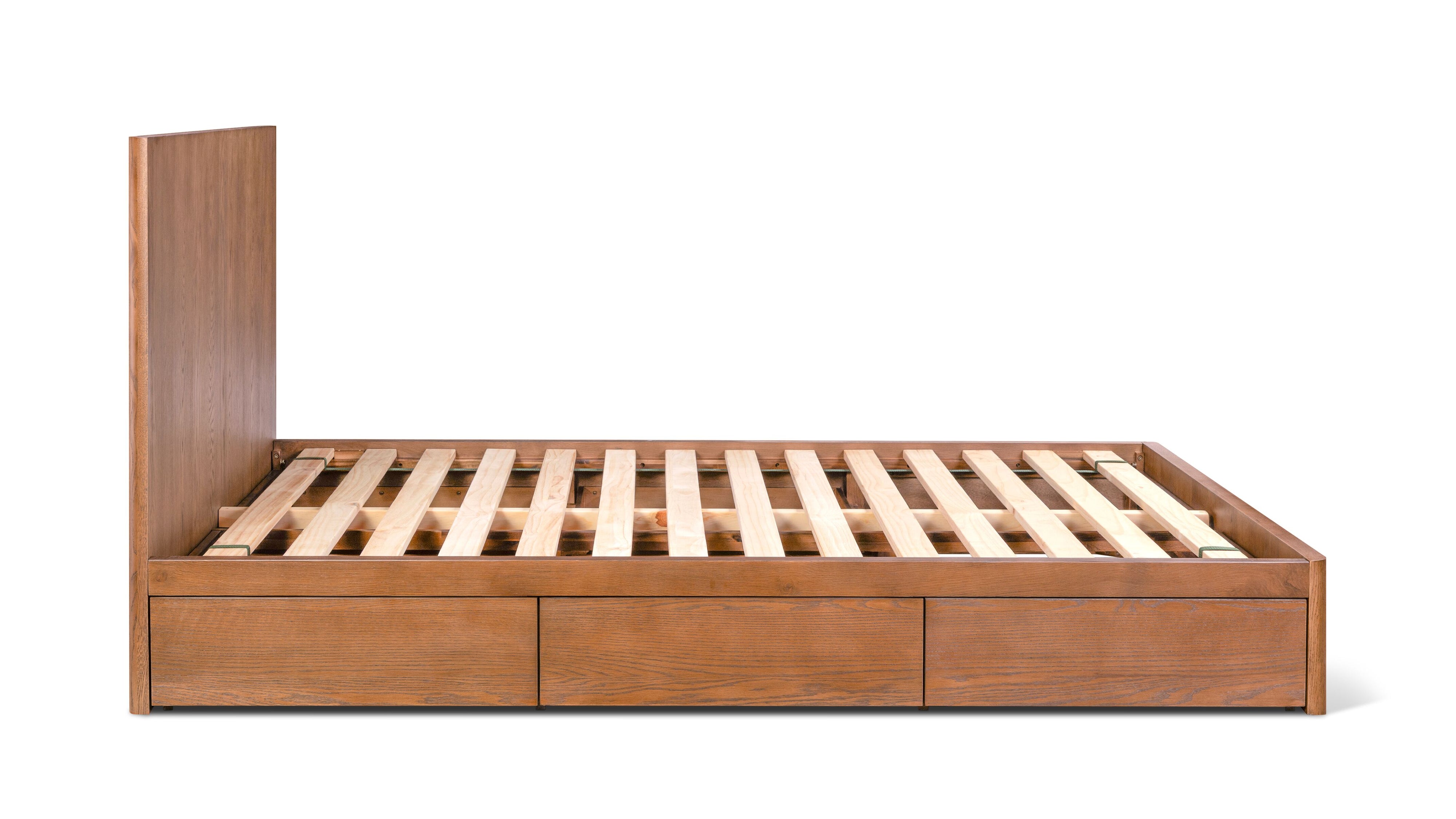 Form Storage Bed, Queen, Stained Walnut