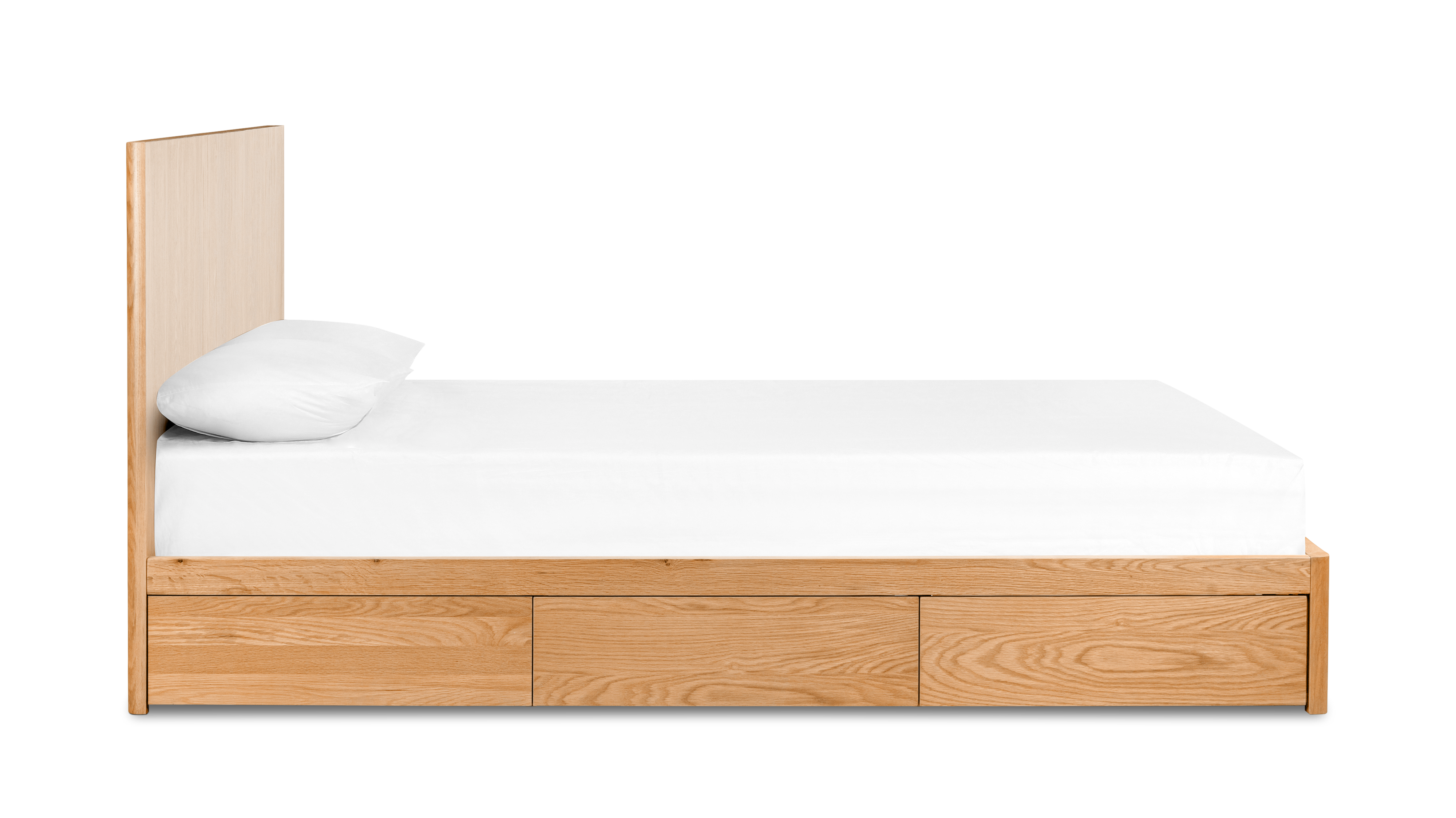 Form Bed With Storage, King, Oak - Image 3