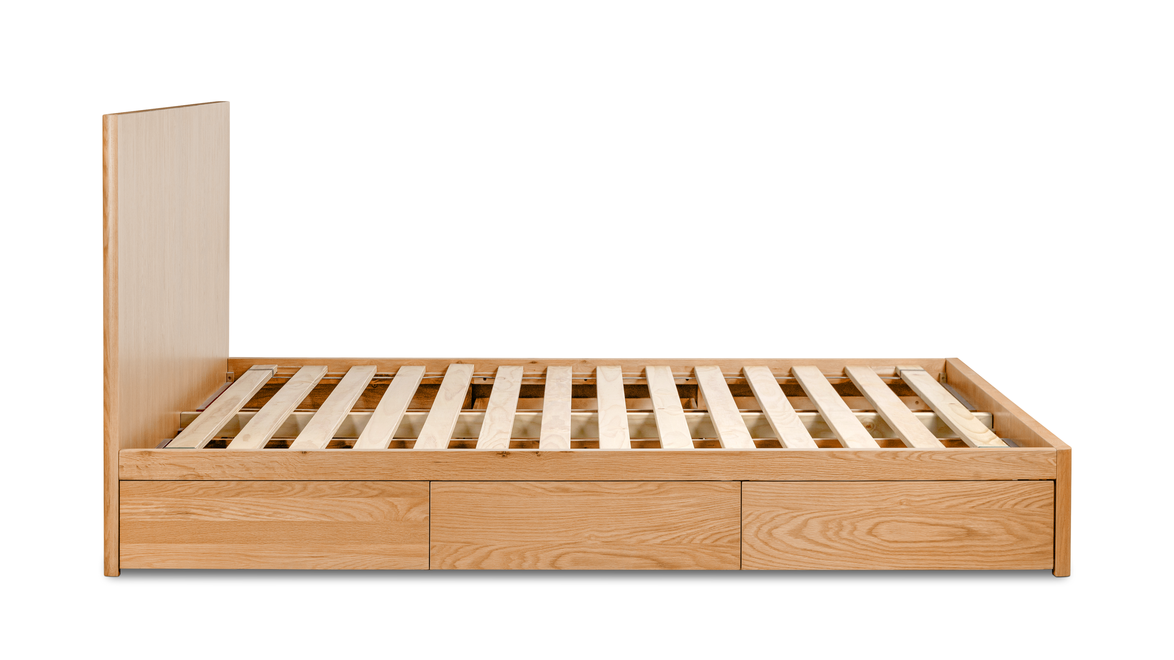 Form Bed With Storage, King, Oak - Image 4