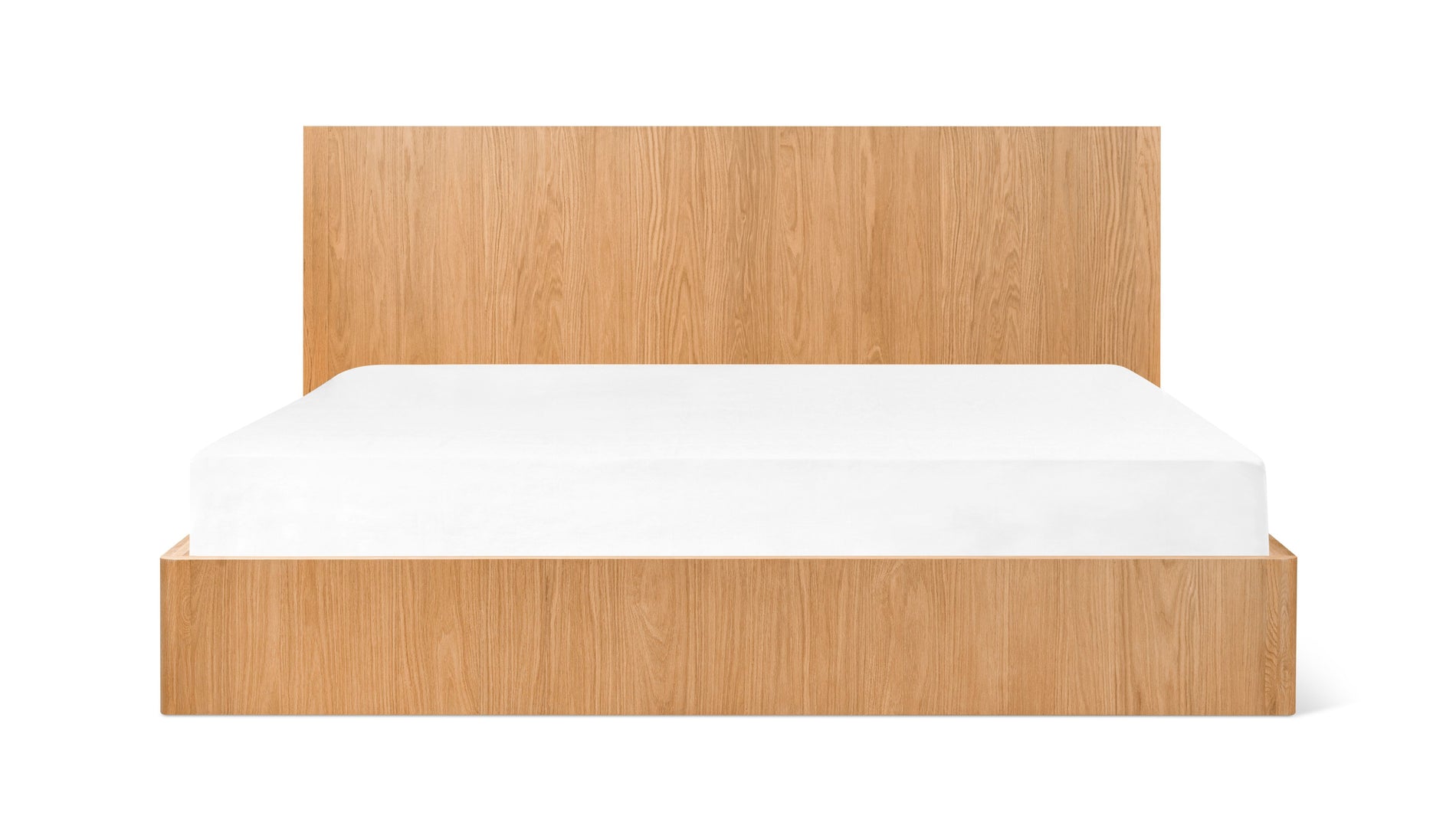 Form Storage Bed, King, White Oak_image