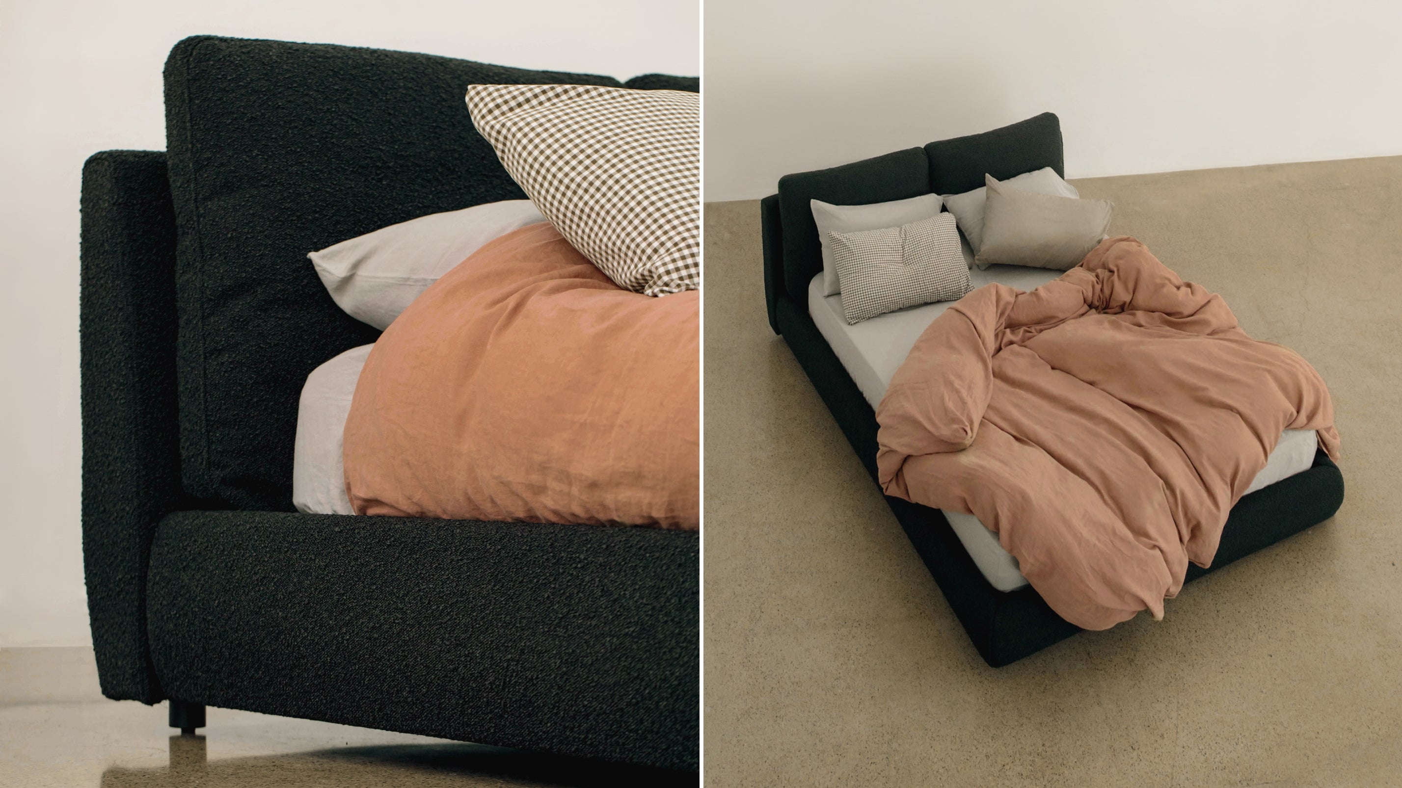 Cloud Bed, Queen, Carbon Boucle - Image 4