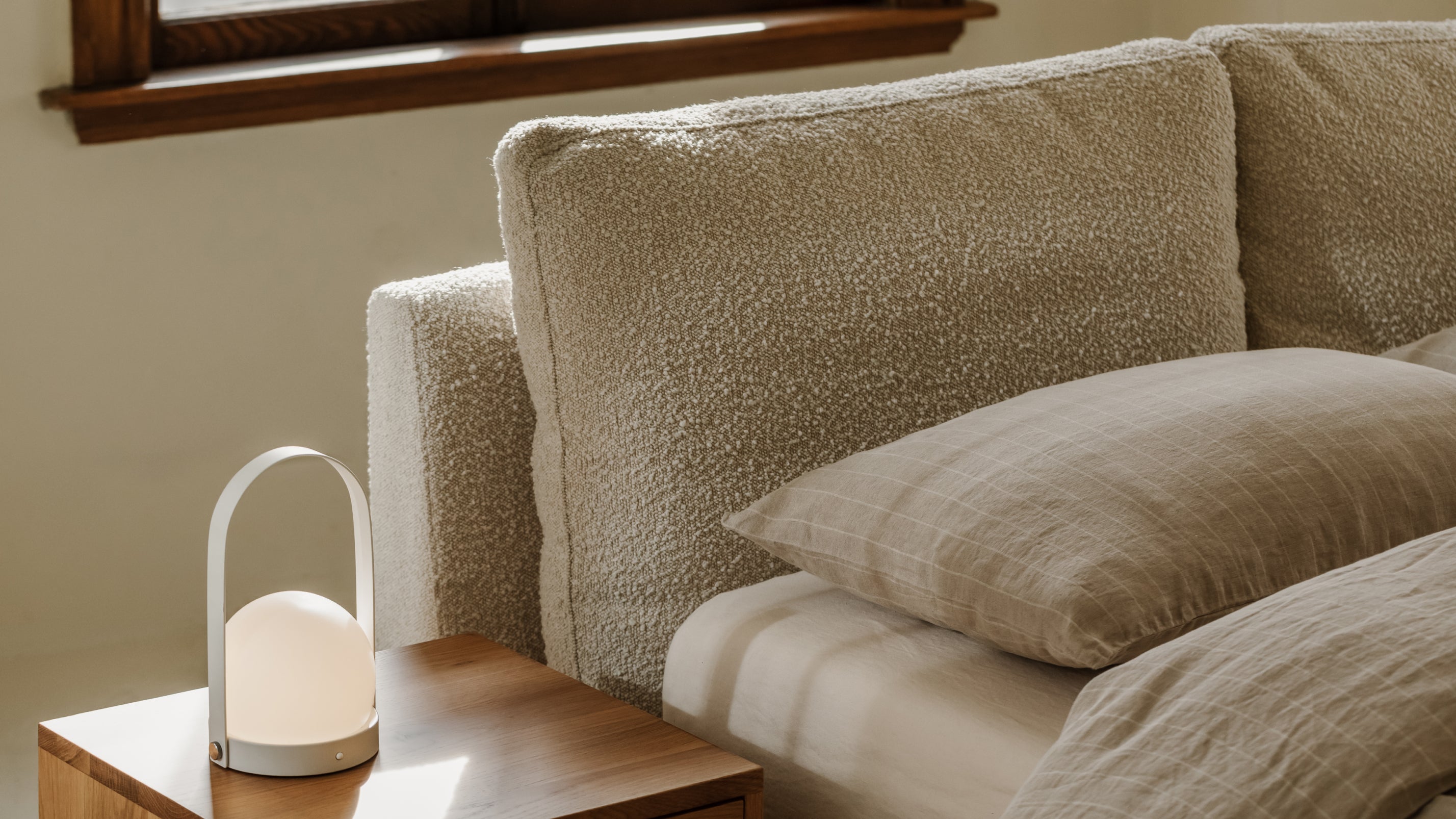 Cloud Bed, King, Cream Boucle - Image 12