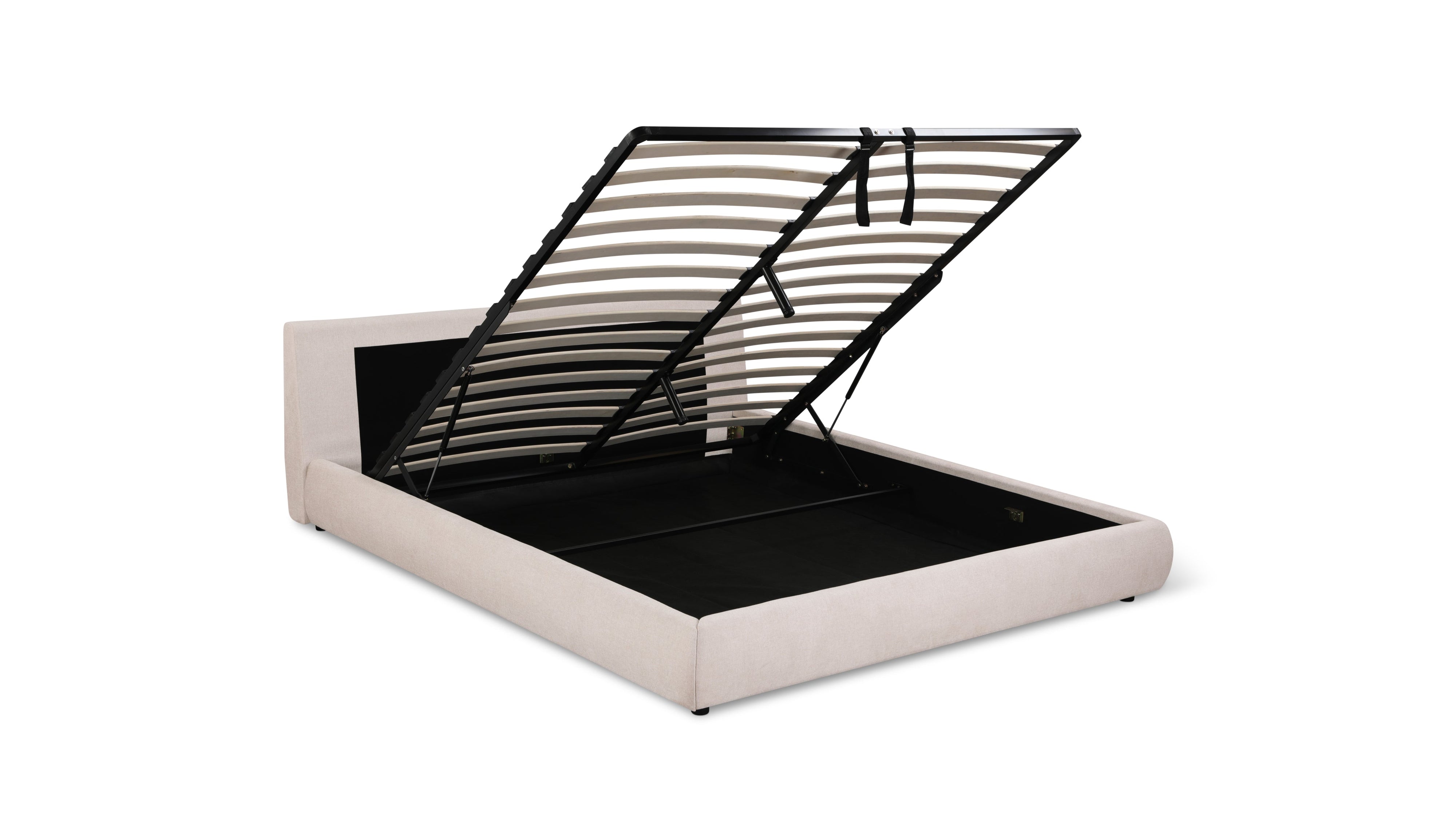 Cloud Bed With Storage, King, Latte - Image 9