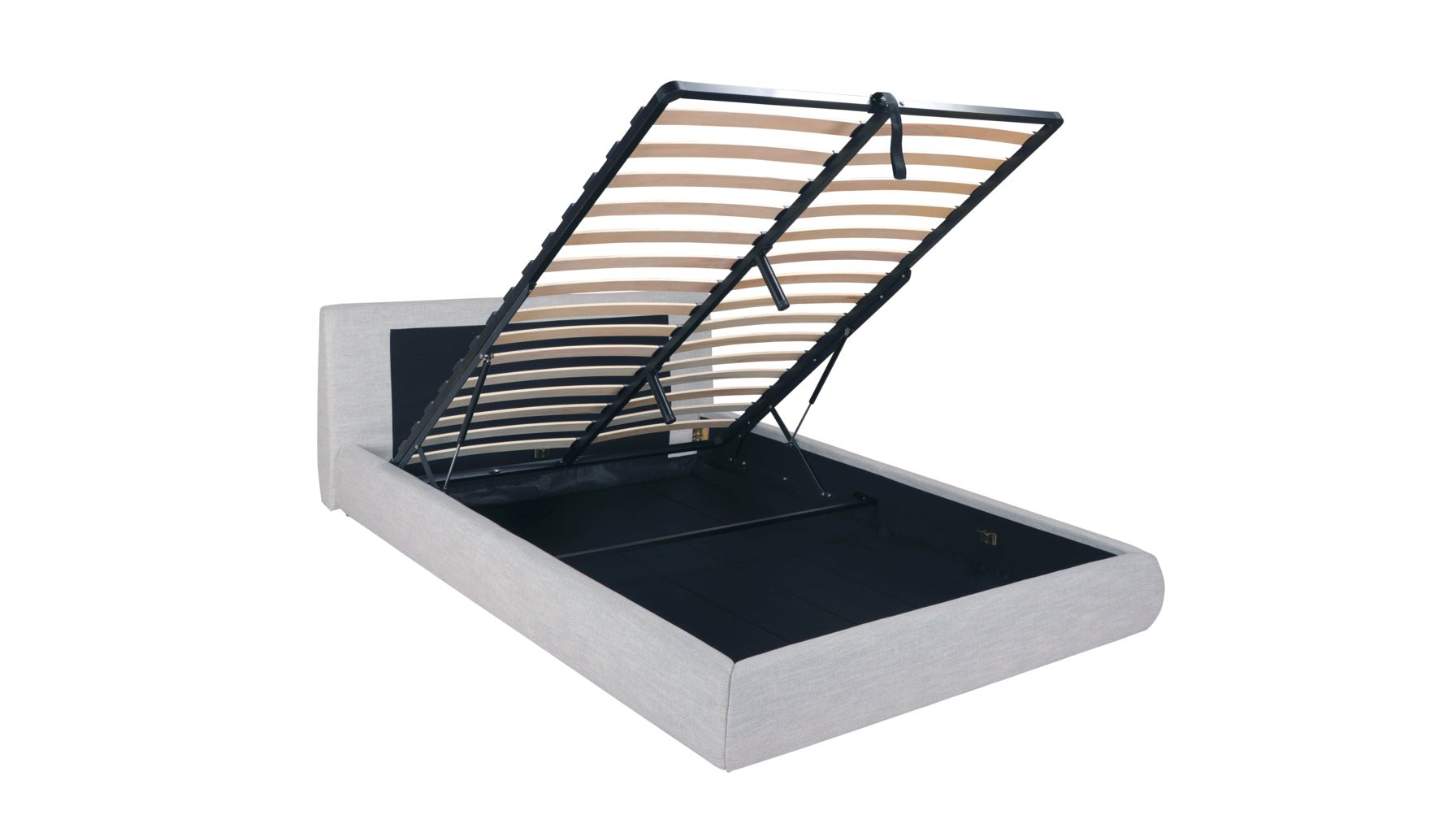Cloud Bed with Storage, King, Stone - Image 12