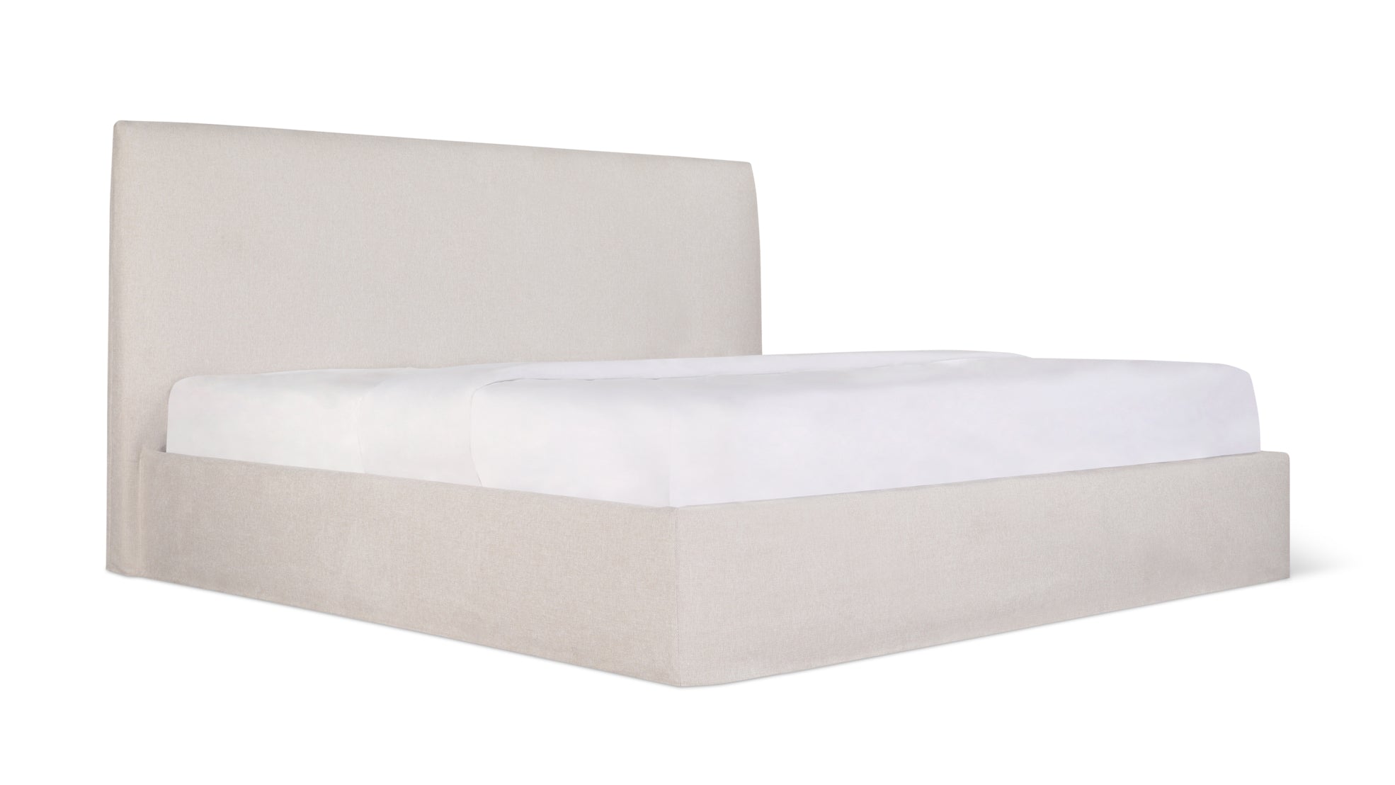 Wave Bed High Headboard with Storage, King, Latte - Sundays CompanyBED - RN - 021 - 021 - 0